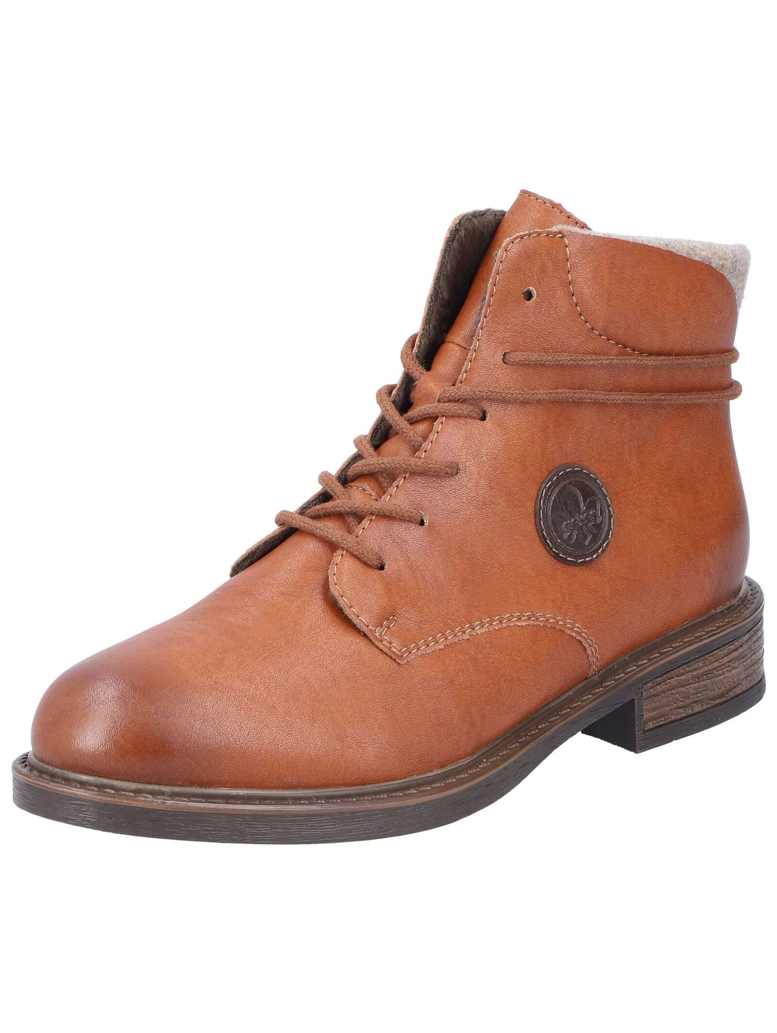 Rieker Stiefelette Lederimitat Schnürstiefelette