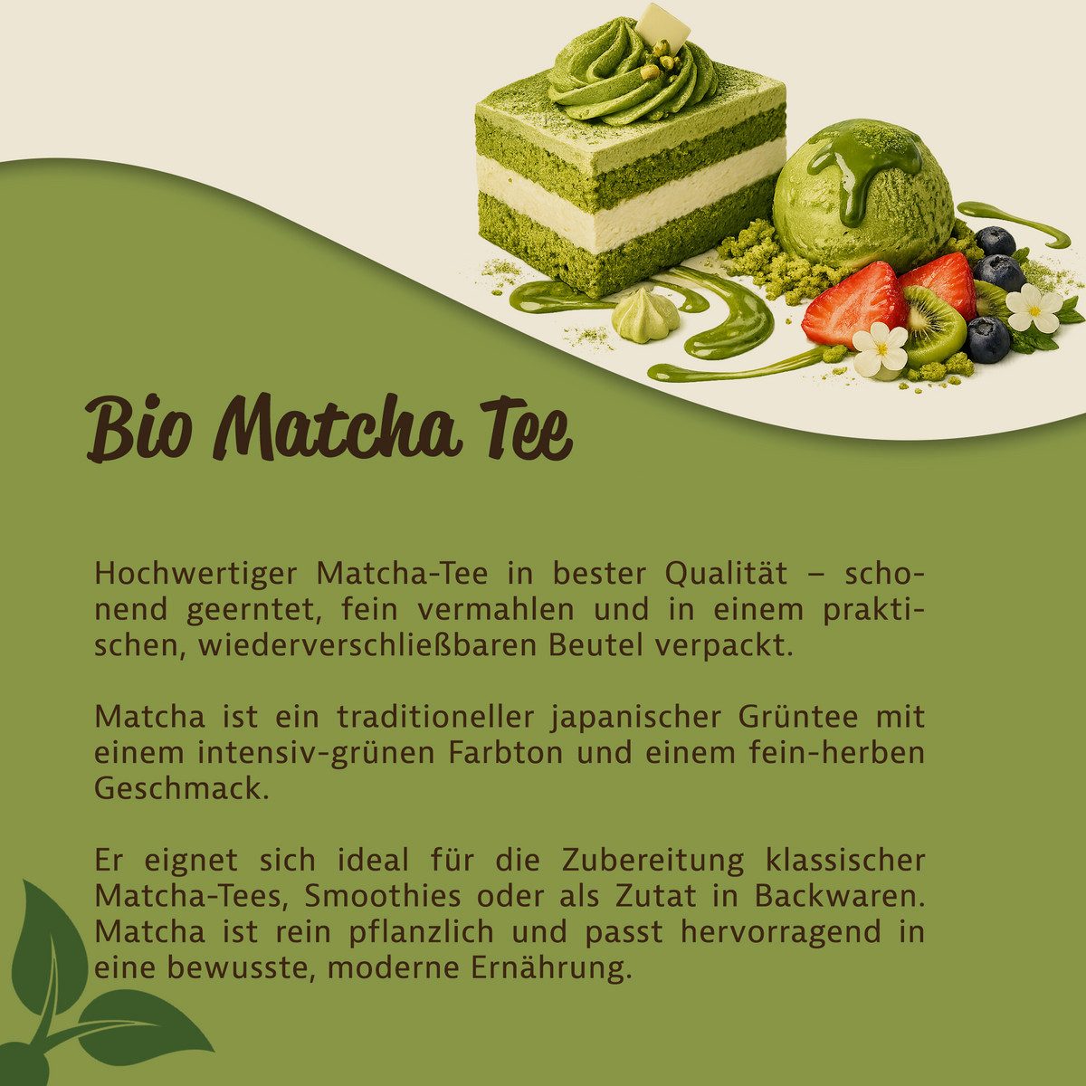 Mynatura Tee Mynatura Bio Matchapulver