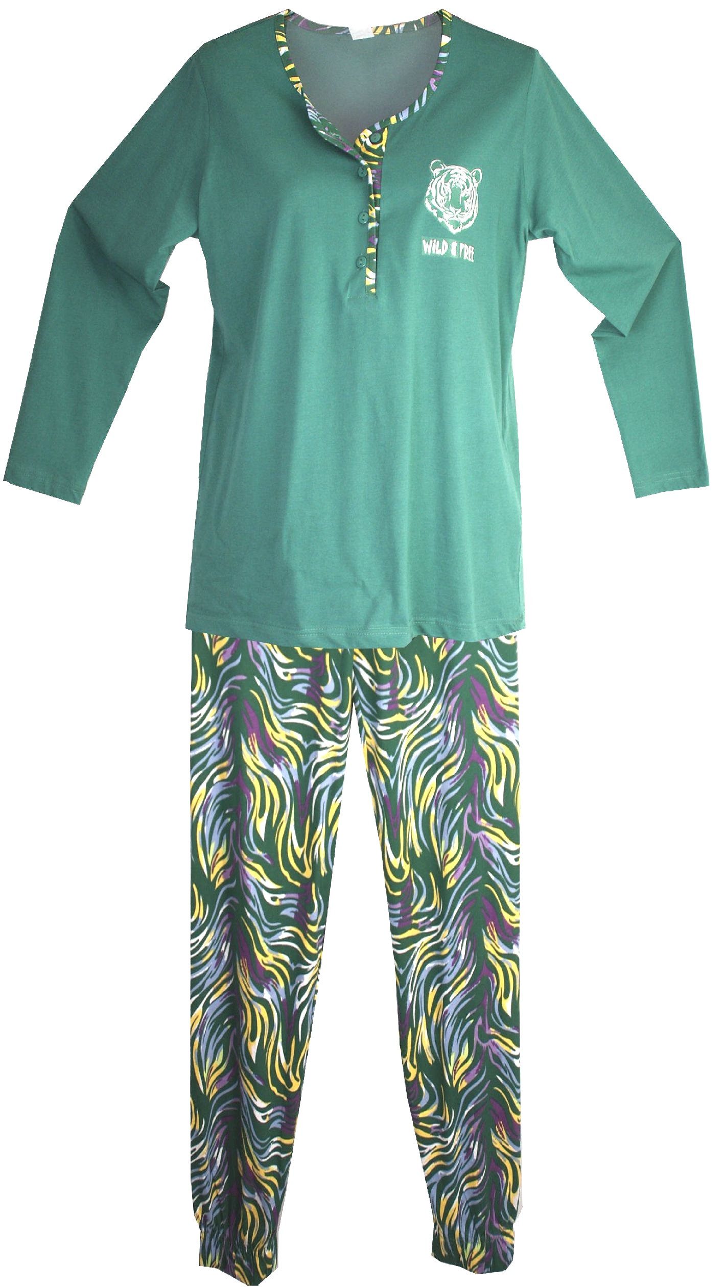 Consult-Tex Schlafanzug Damen Pyjama Schlafanzug lang DF469 (Spar-Set, 1 St günstig online kaufen