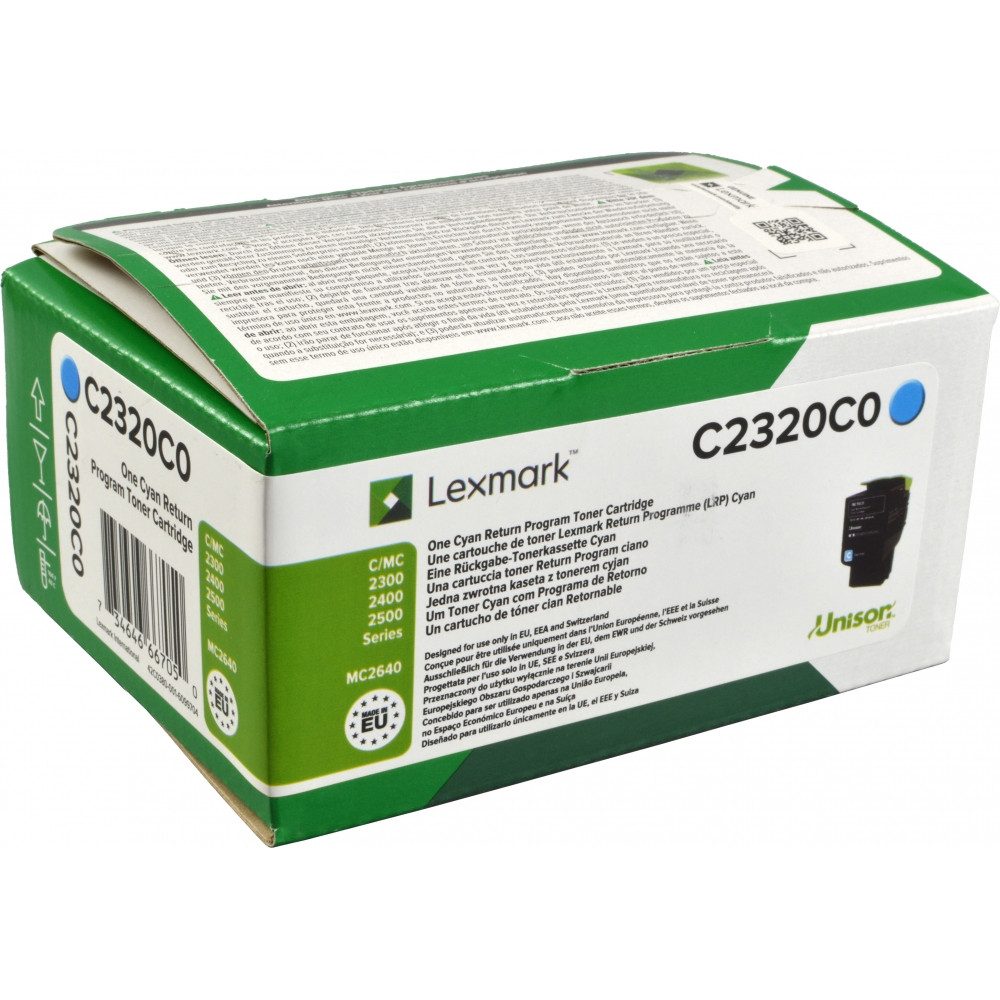 Lexmark Tonerpatrone Lexmark C2320C0 Toner Rückgabe für Принтеры., (Rückgabe Toner)