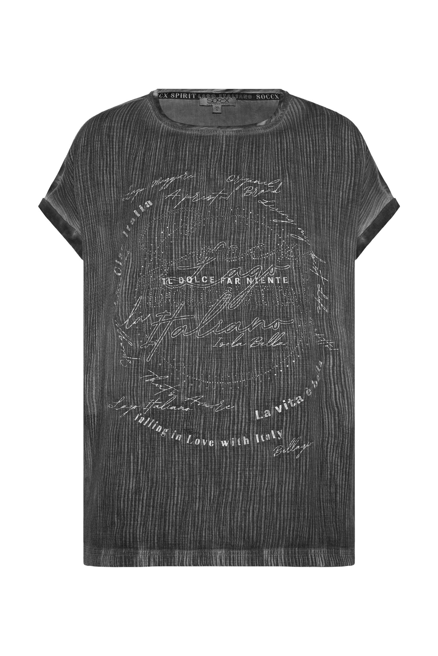 SOCCX Shirtbluse, mit Glitzersteinchen günstig online kaufen