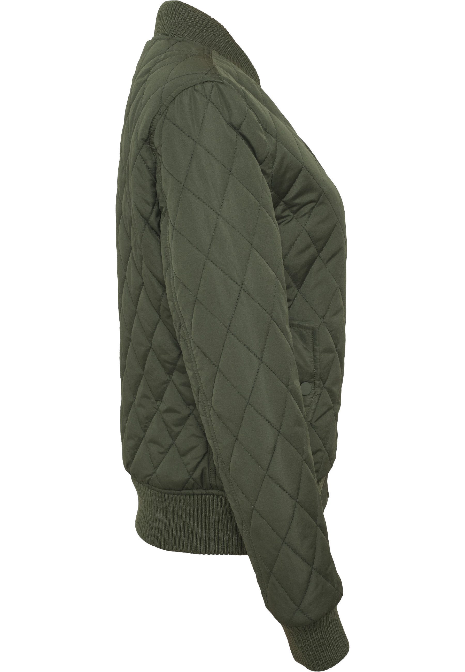 URBAN CLASSICS Langmantel Urban Classics Damen Ladies Diamond Quilt Nylon Jacket – Bild 5 von 5