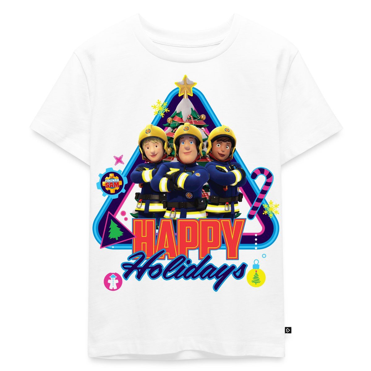 T-Shirt Feuerwehrmann Sam™ Happy Holidays From The Team Kinder Premium T-Shirt