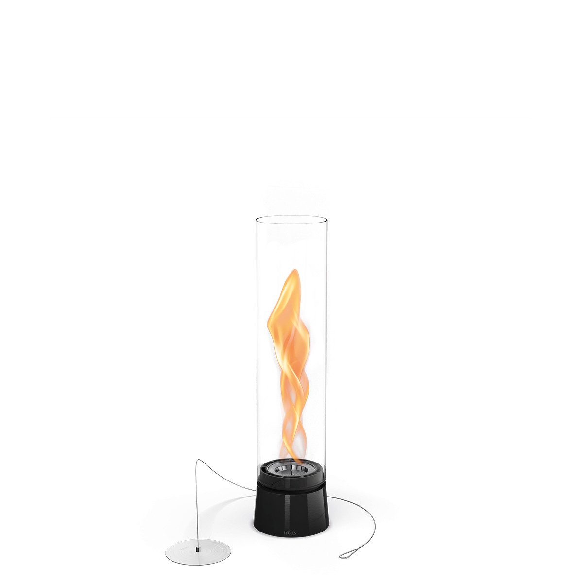 höfats Стол-камин SPIN air (Packung, rauchfreie Стол-каминstelle für Indoor und Outdoor), Feuerschale mit Flammenwirbel für Tischdeko, wärmende Feuersäule