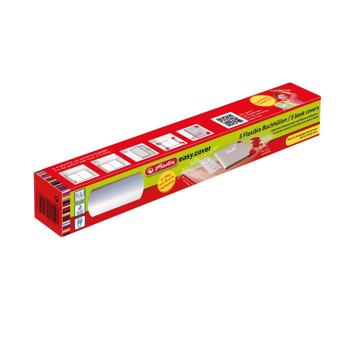 Herlitz Schulheft 10 Herlitz Buchumschläge / Buchschutzhüllen / Buchhüllen / flexible Gr