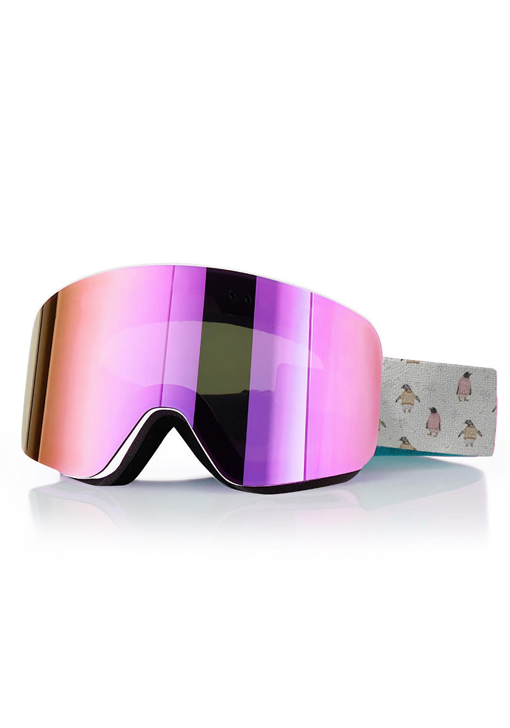 Snowboardbrille Zweilagiges Objektiv Kugelförmiges MAGICSHE Magnet Design Skibrille 4
