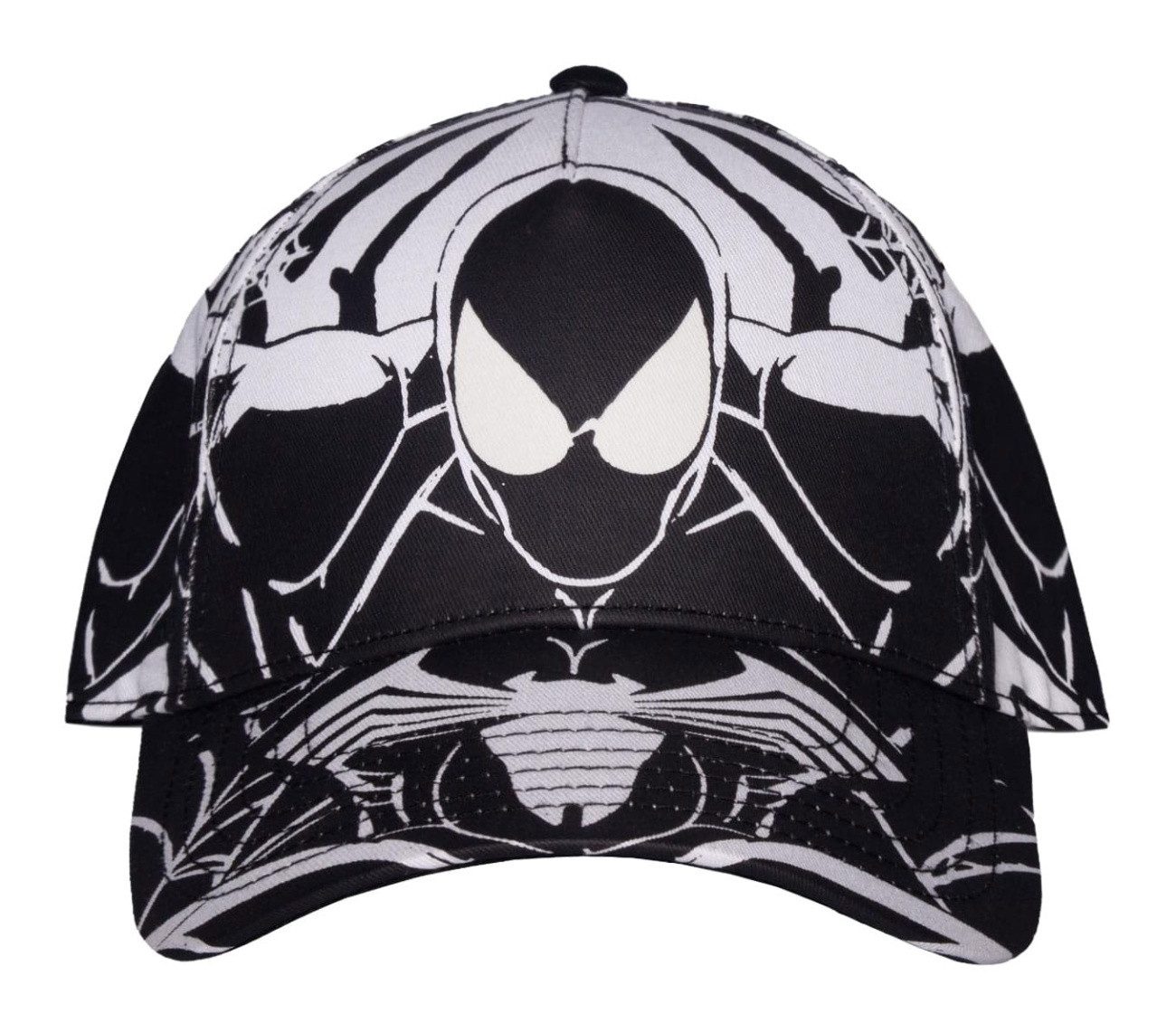 DIFUZED Baseball Cap Spider-Man Baseball Black & White All-over-Print