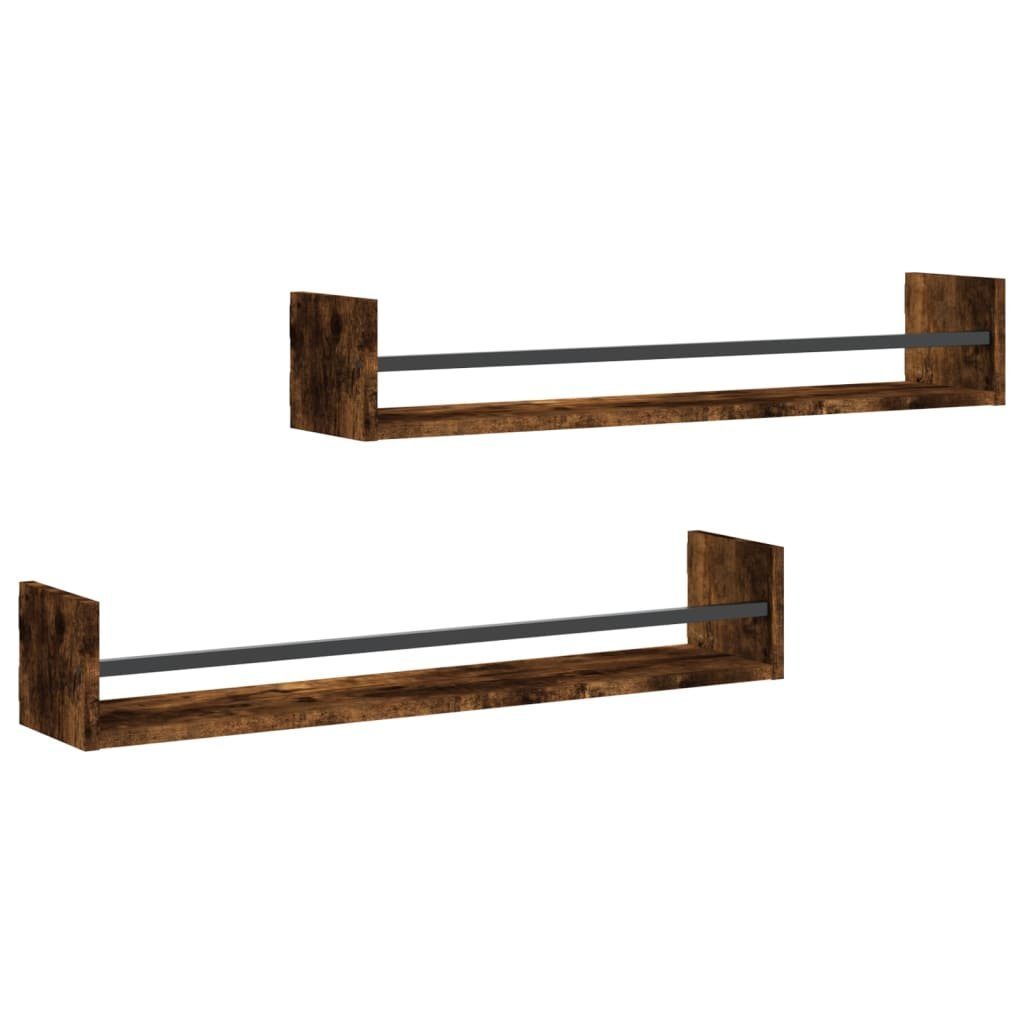 vidaXL Regal Wandregale mit Stangen 2 günstig online kaufen