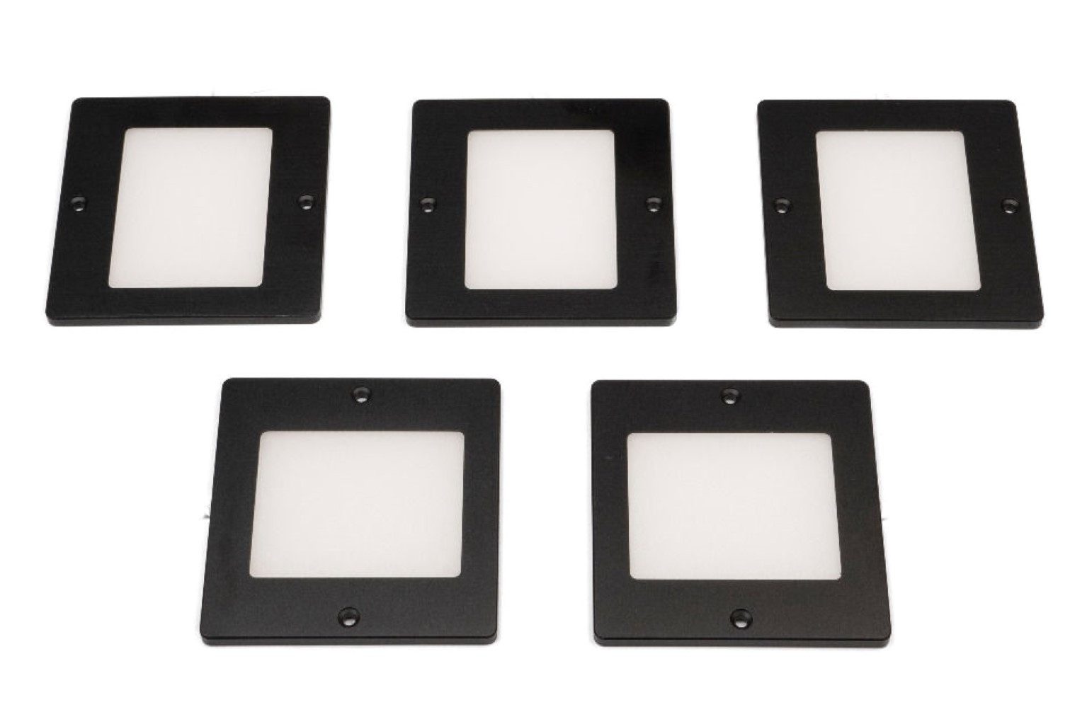 L&S Unterschrankleuchte Anbauleuchte PLANAR small 5er Set Neutralweiß Aluminium schwarz