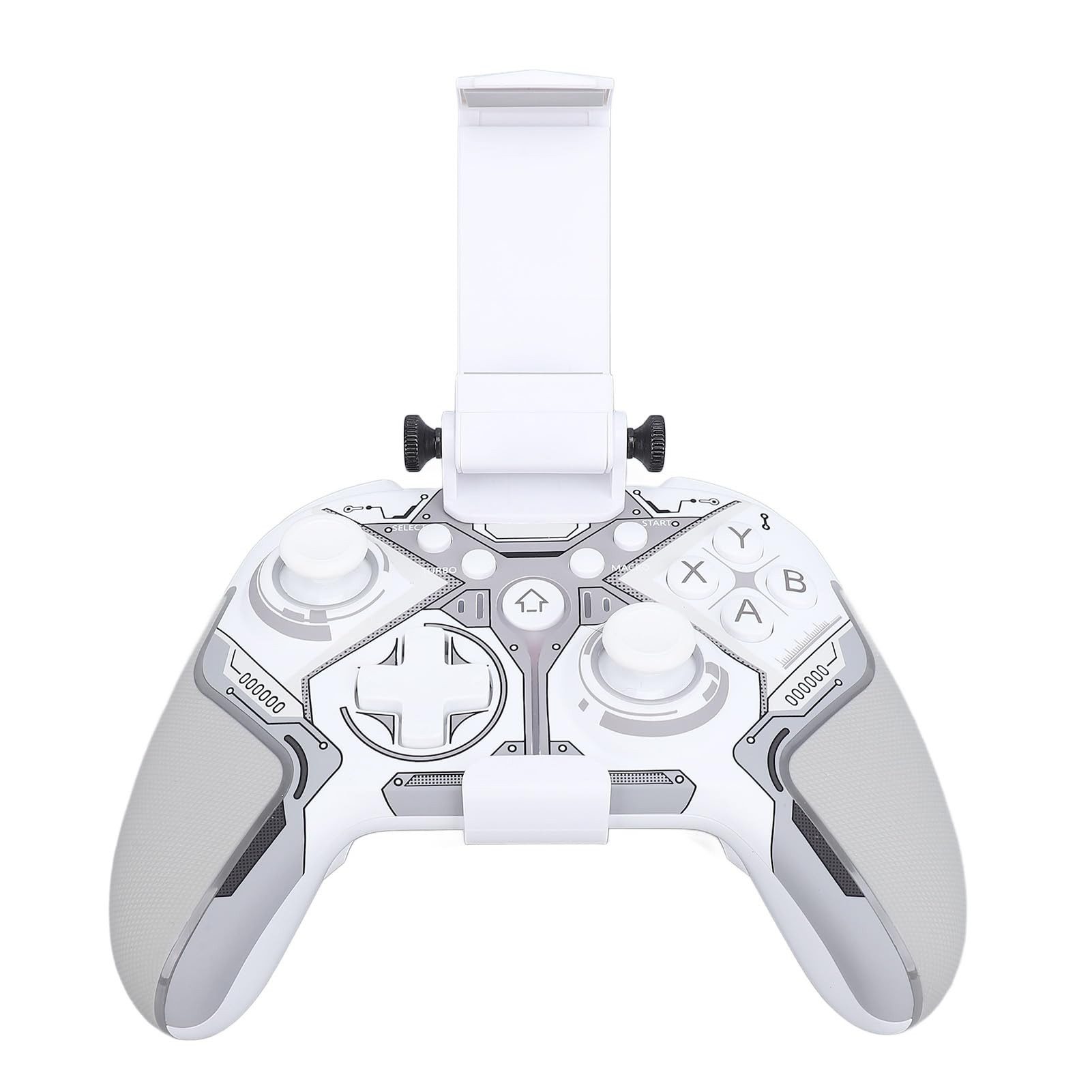 Tekoo Wireless Controller für Switch PC PS4, Hall-Effekt & Handyhalterung Gaming-Controller (Packung, Hall-Effekt, Inklusive Smartphone-Halterung, RGB-Beleuchtung)