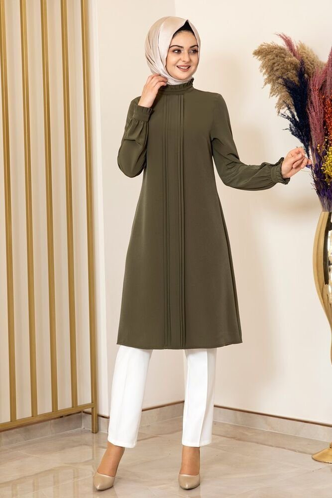 fashionshowcase Abendkleid silbriges Tüllkleid Abiye Abaya Hijab Kleid Maxi günstig online kaufen