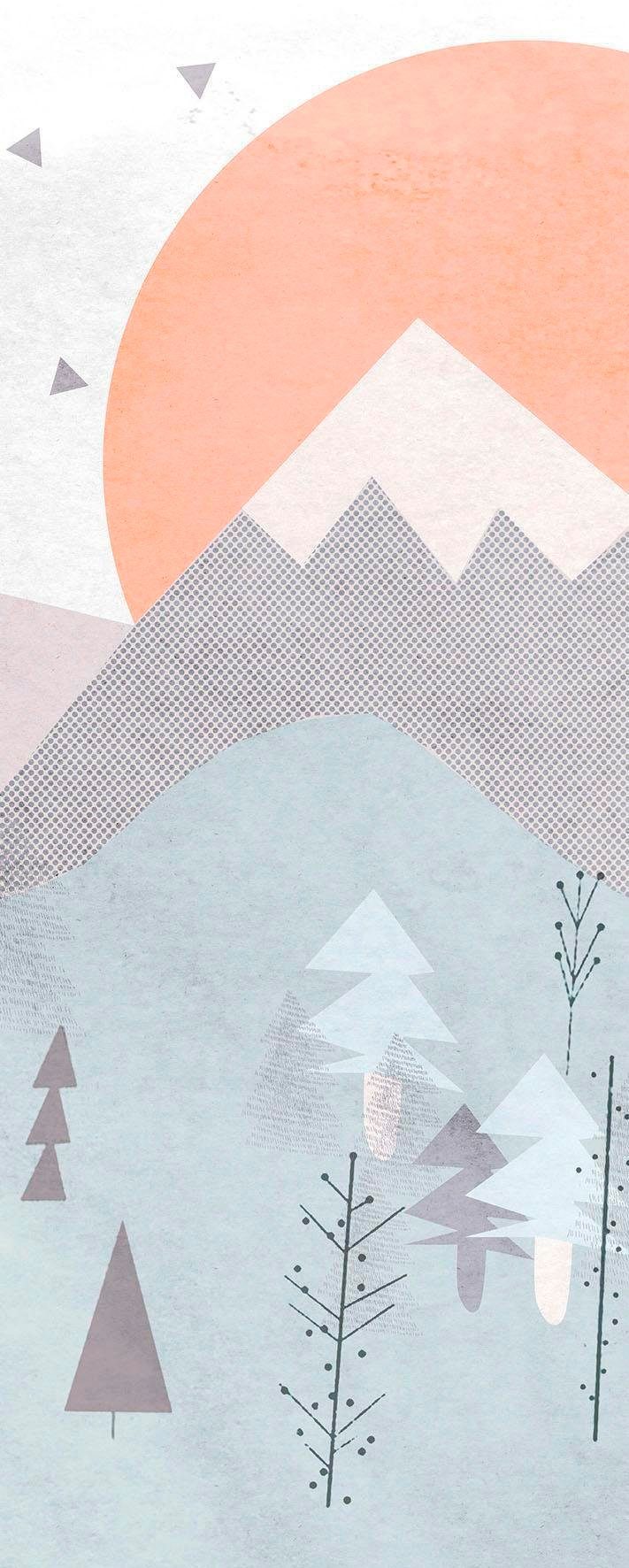 Komar Vliestapete Wild and Free, (1 St), (Breite x Höhe), Vliestapete, 100 cm Bahnbreite