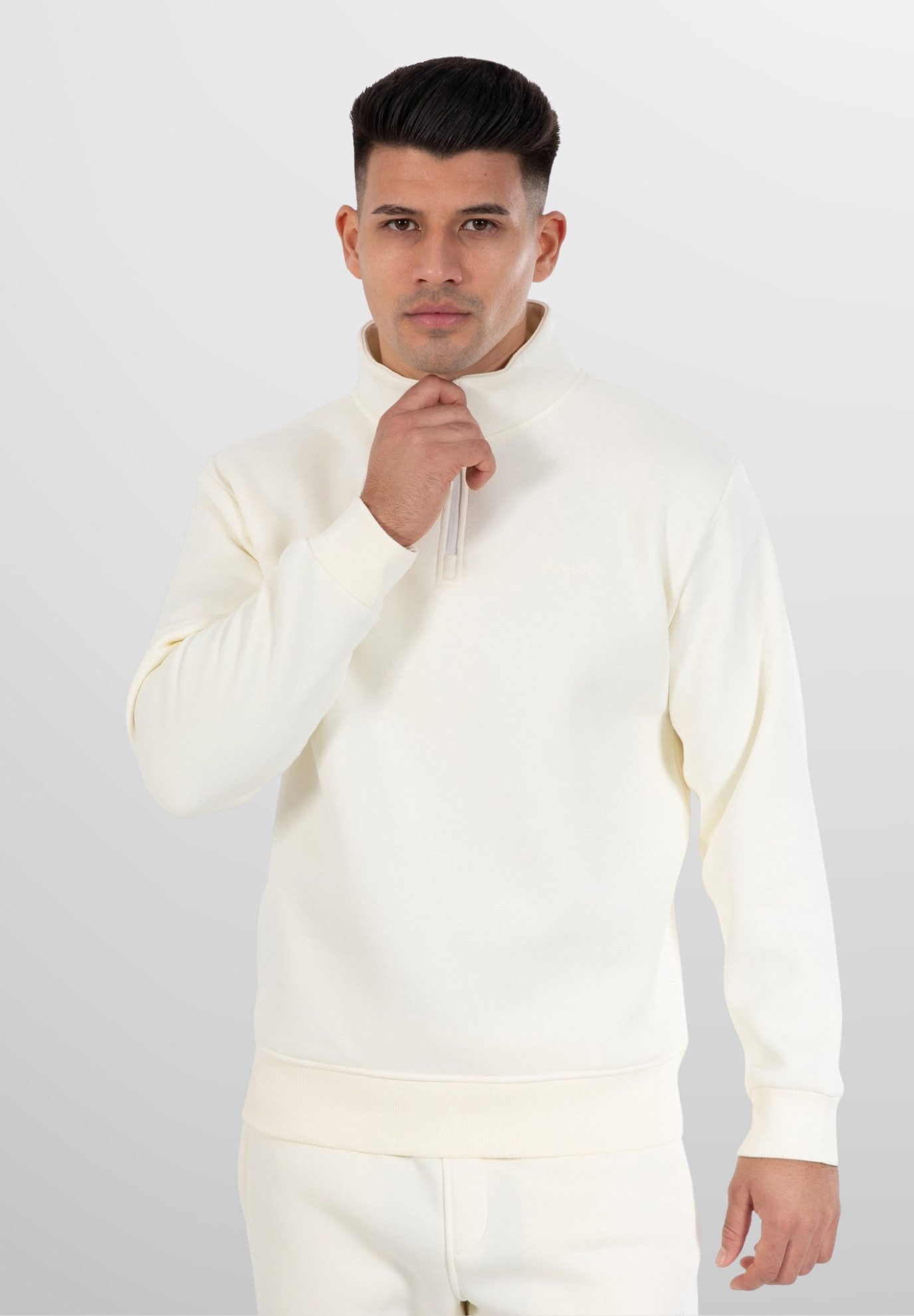 Smilodox Sweatshirt Emilio, Half Zip Sweater günstig online kaufen
