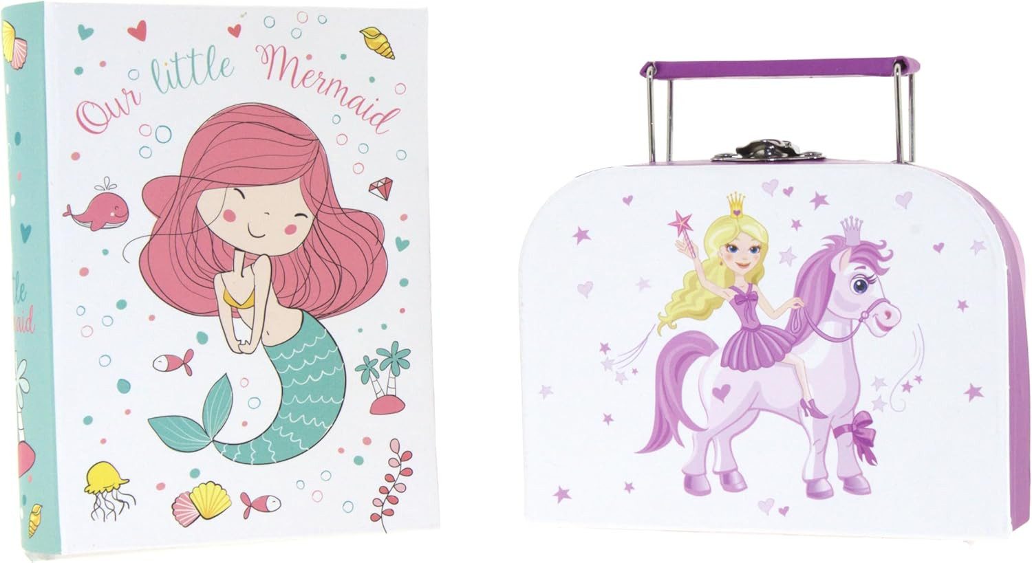 hausleben Aufbewahrungsbox Kinder Bundle, – Koffer & Geheimversteck im Buch für kleine Schätze
