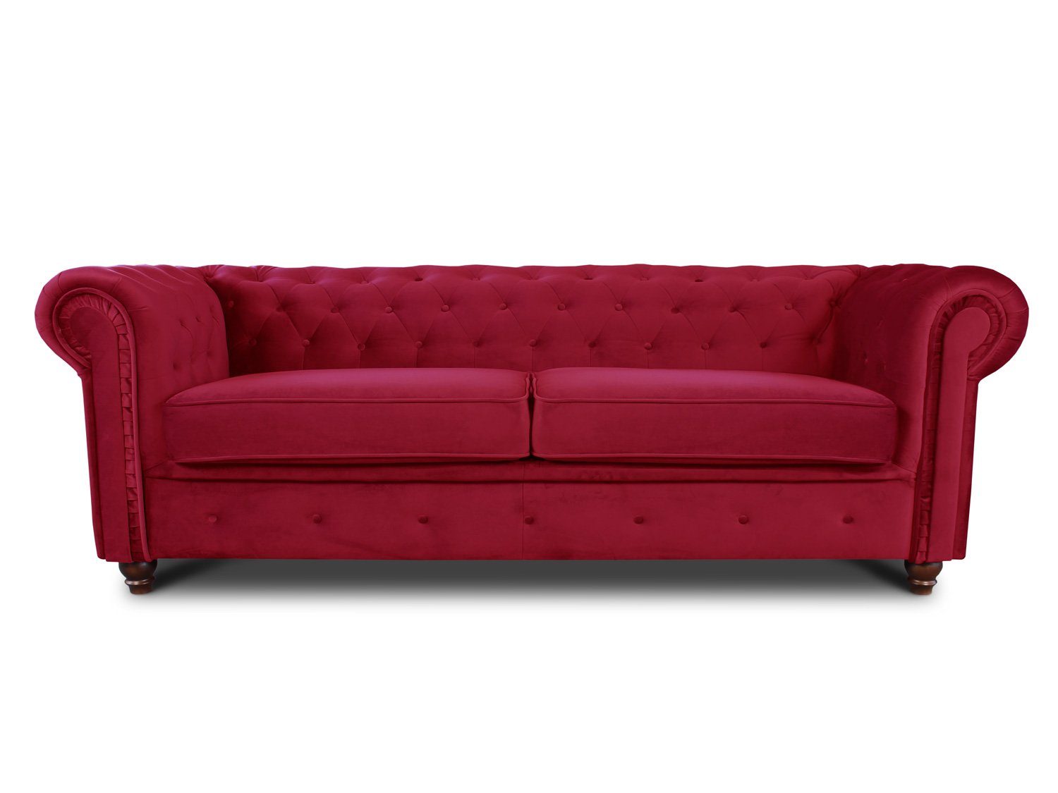 Sofnet Sofa Asti 3, Chesterfield Sofa 3-er, Sofagarnitur, Glamour Couch