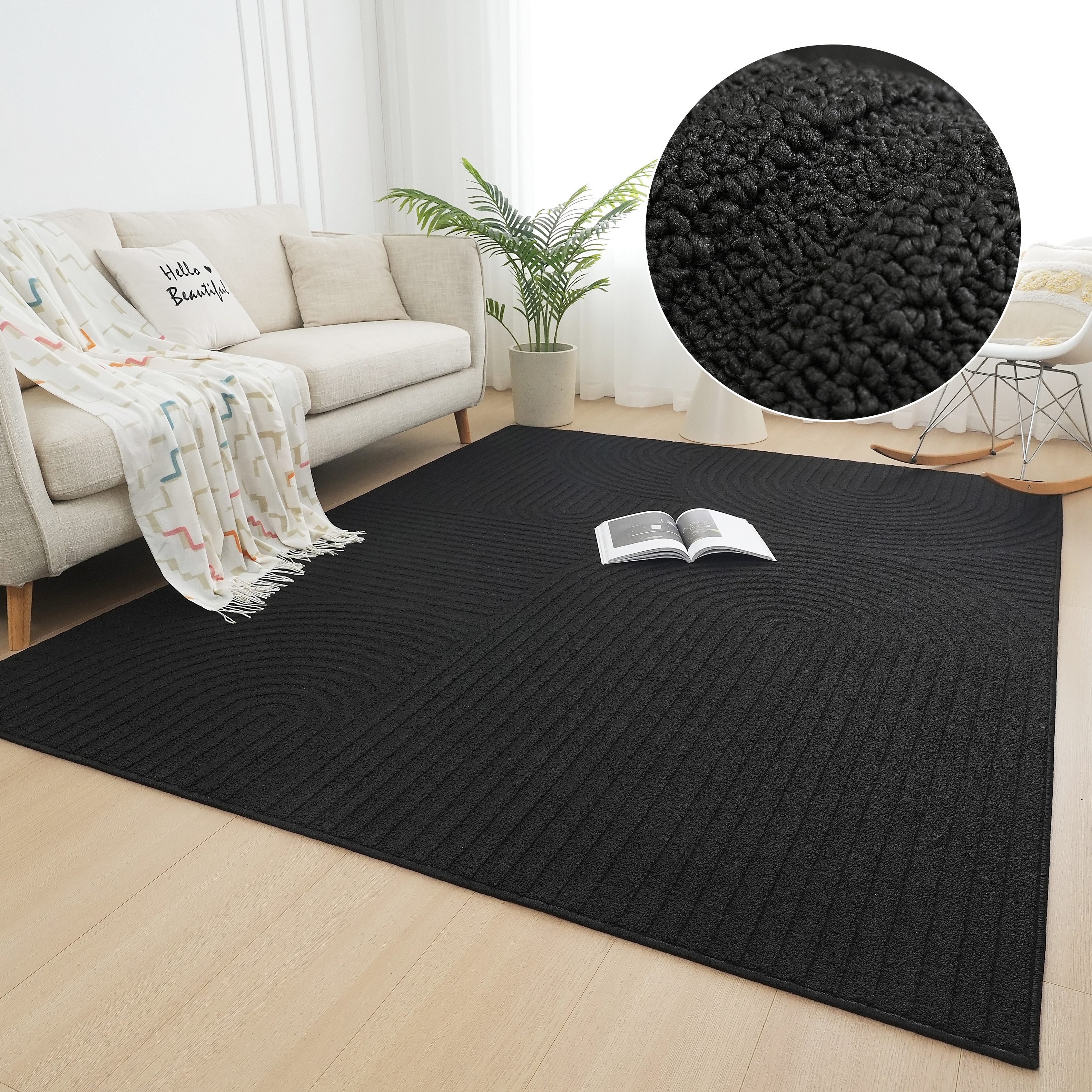 my home Teppich Jola Hoch-Tief-Design, Scandi-Look, günstig online kaufen