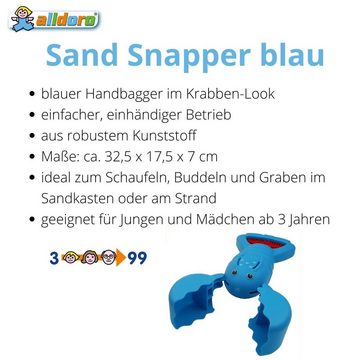 alldoro Sandform-Set 63035, Sand Snapper - blauer Sandgreifer im Krabben-Design