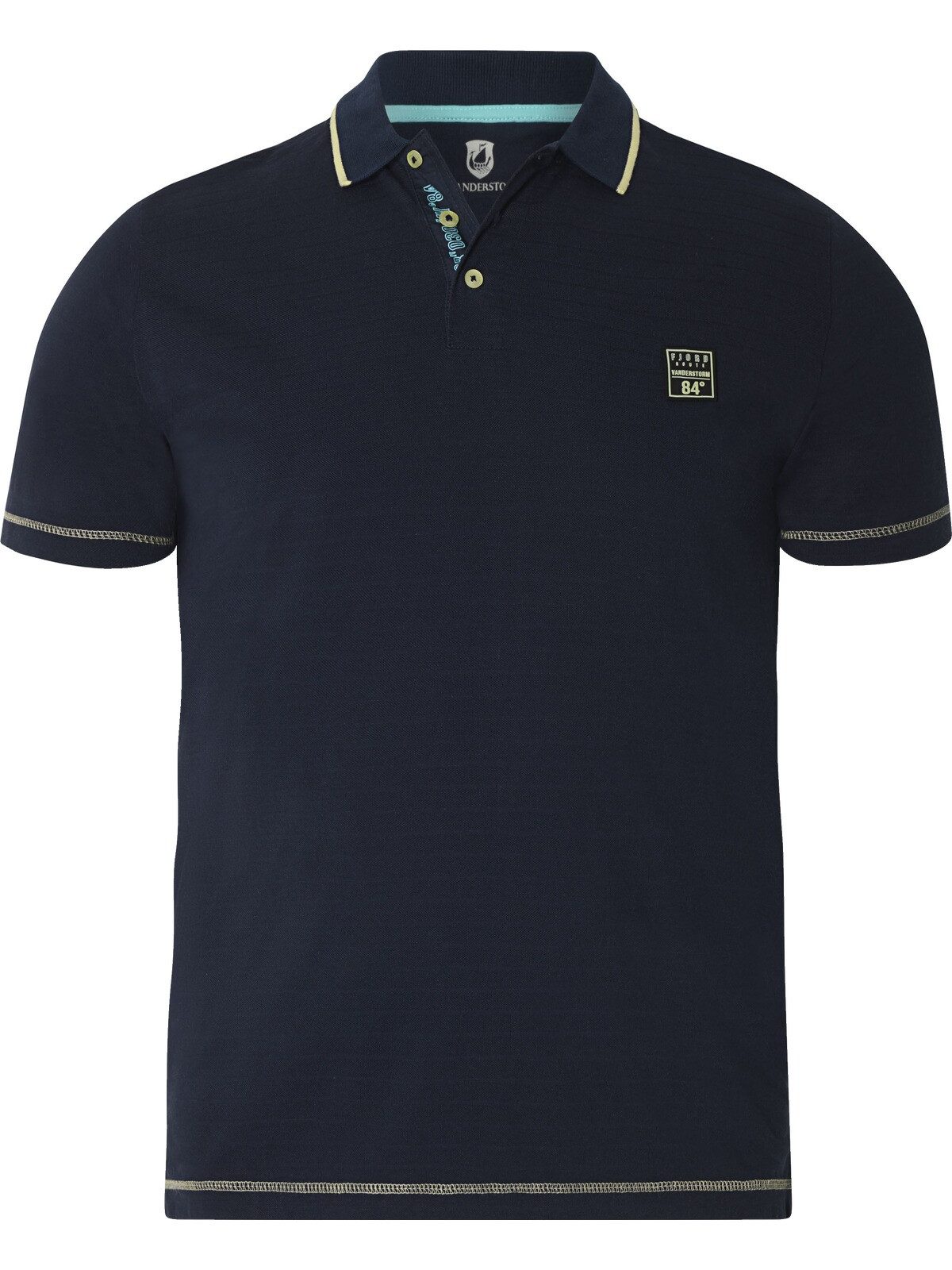 Jan Vanderstorm Poloshirt JONATAR mit modernen Strukturstreifen