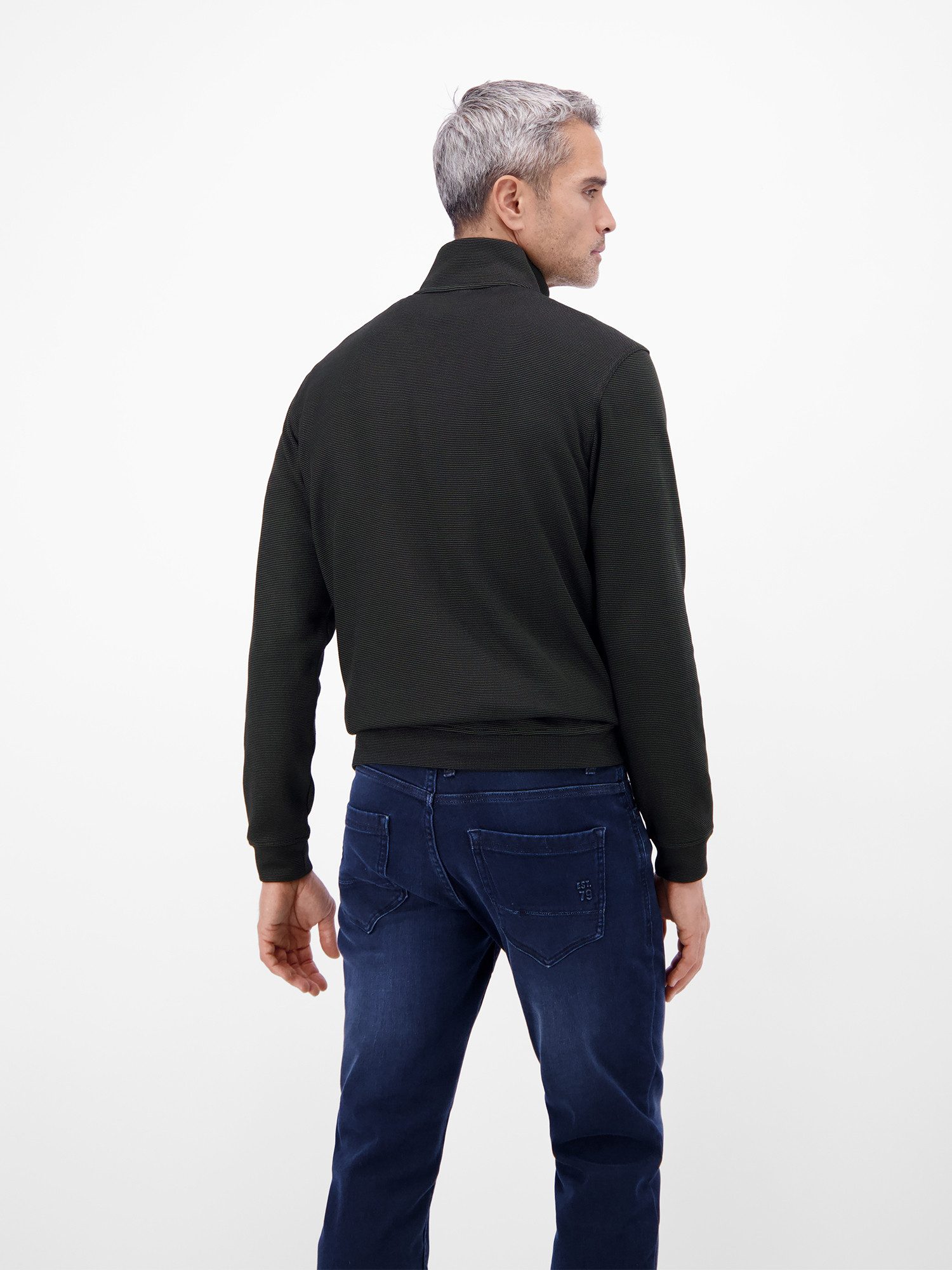LERROS Sweatshirt Troyer in hochwertiger Sweatqualität Hochwertige Qualität für den Alltag, Regular Fit, Einfarbig