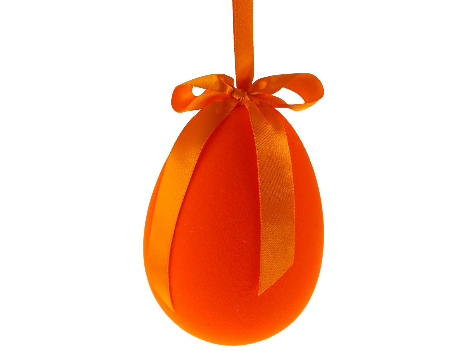 Werner Voß Dekofigur Voß Hänger Ei mit Schleife orange 11x15 cm