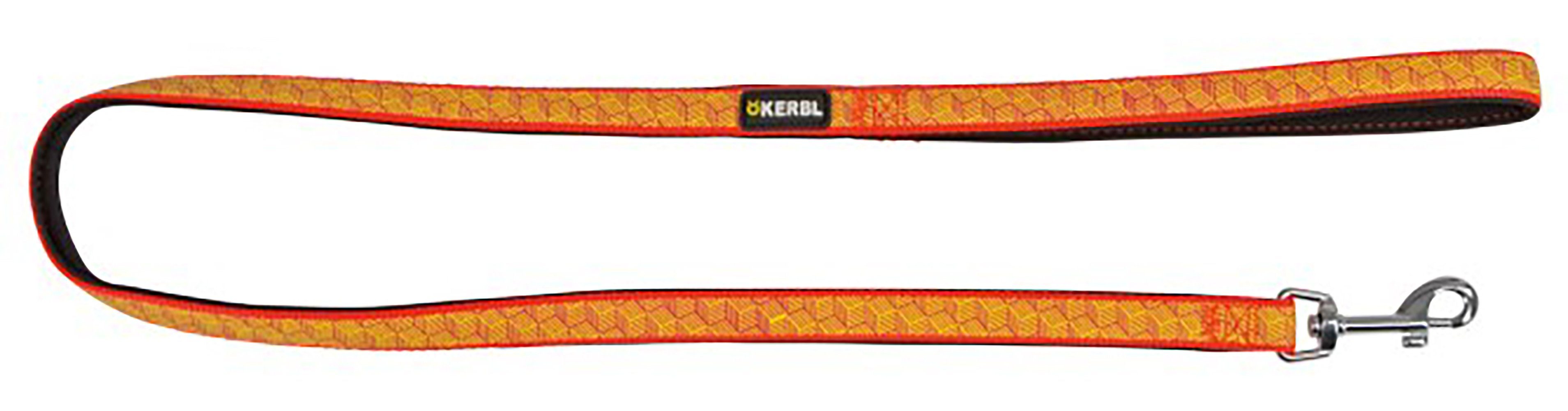 Kerbl Hundeleine Kerbl Leine, reflektierend, schwarz/orange, 15 mm x 100 cm, 81056