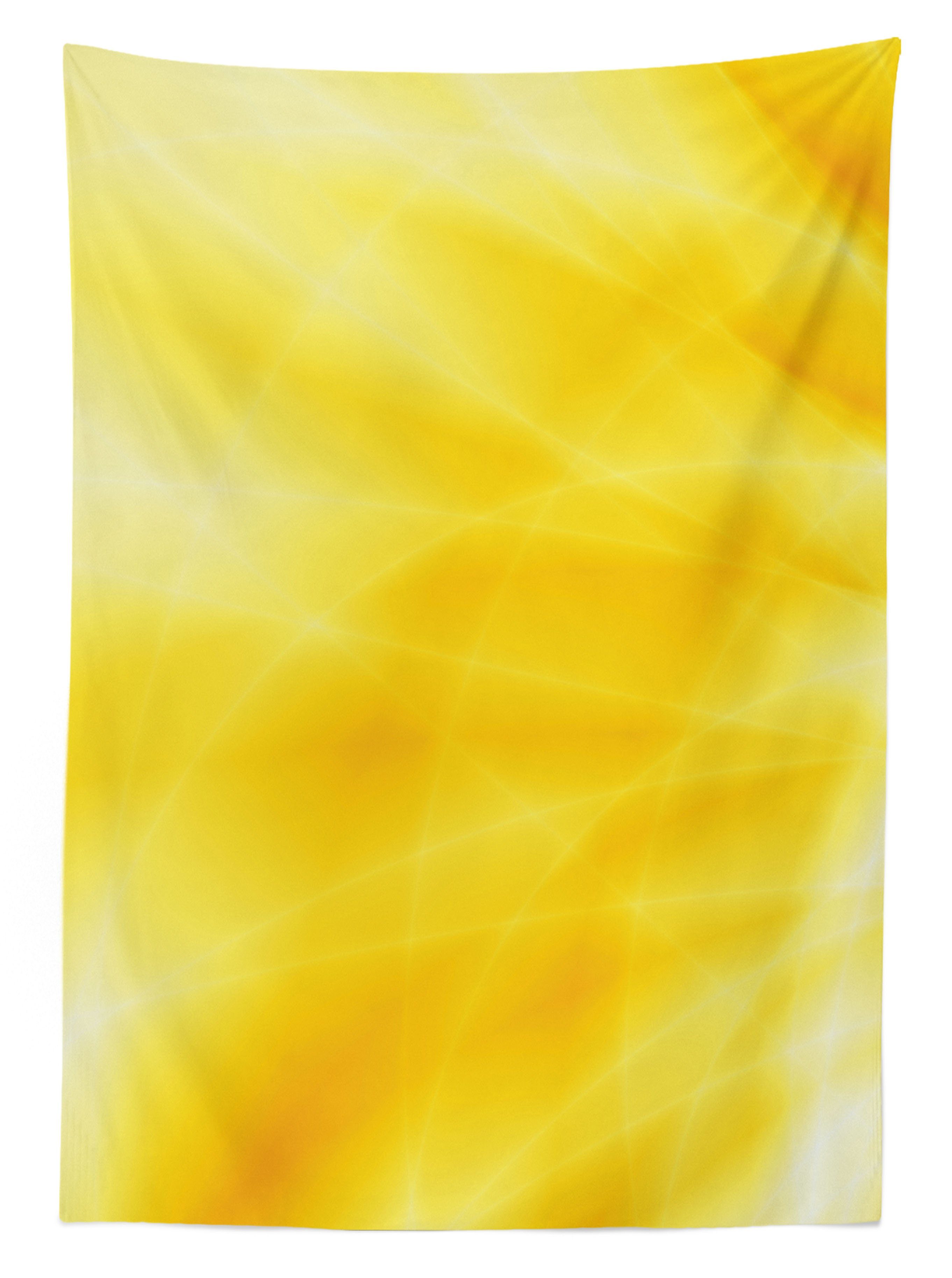 Abakuhaus Tischdecke Farbfest Waschbar Klare Für den Außen Gelb Abstrakt Farben, Sonne Bereich Sommer geeignet