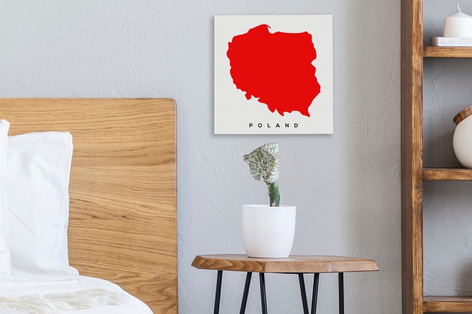 Bilder Illustration (1 Leinwandbild Leinwand St), Schlafzimmer Wohnzimmer Rot, von für in OneMillionCanvasses® Polen