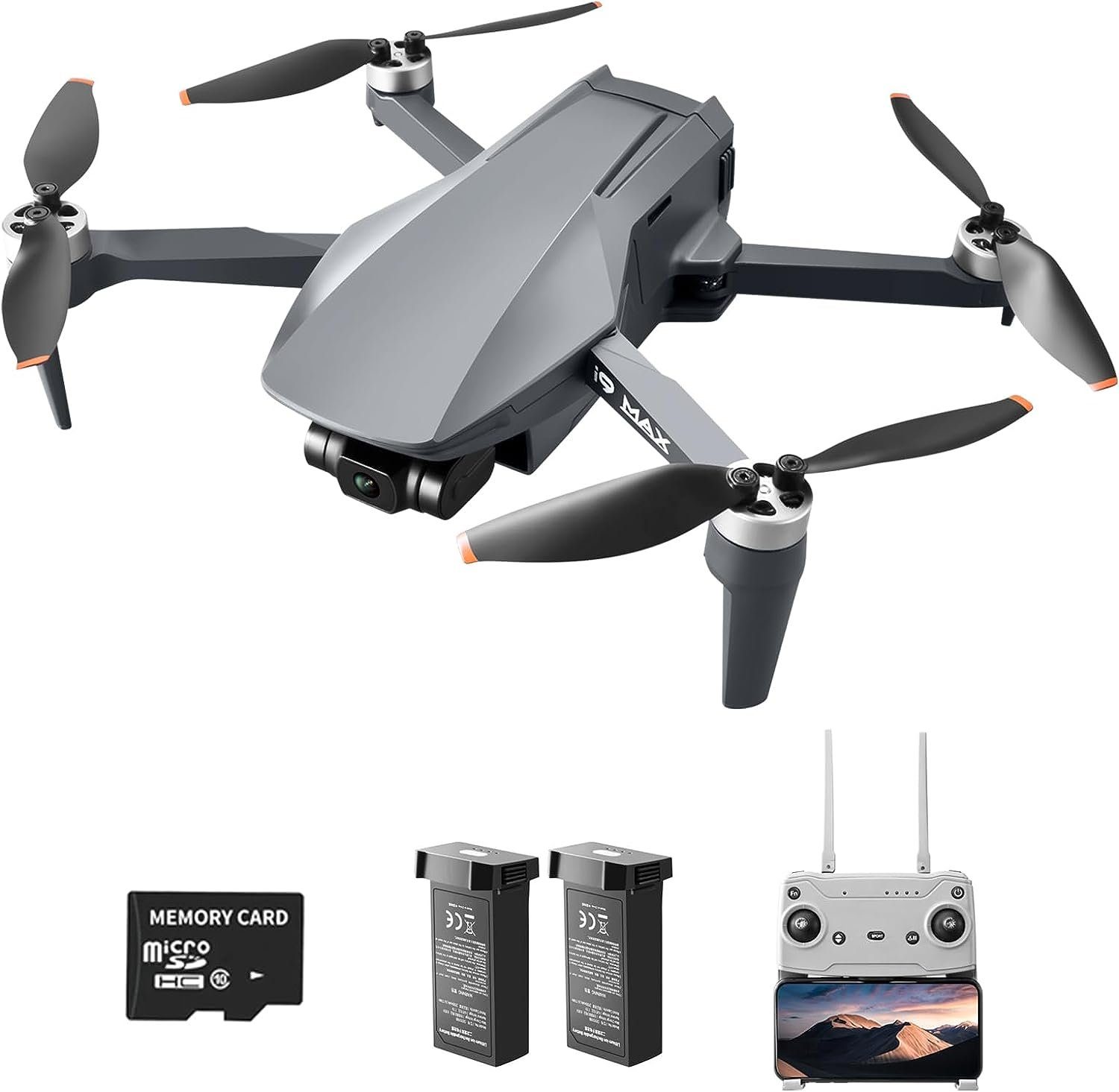 OKYUK Drohne (4K/15FPS, 2.7k/25FPS, Kamera 4k GPS Bürstenloser Gimbal 3KM  FPV Übertragung Smart Rückkehr)