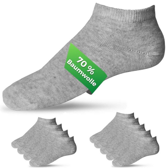 Binego Businesssocken Damen Frauen Sneaker Socken Baumwolle Kurze Füßlinge Größe 37-42 (10 Paar) Anti-Schweiß