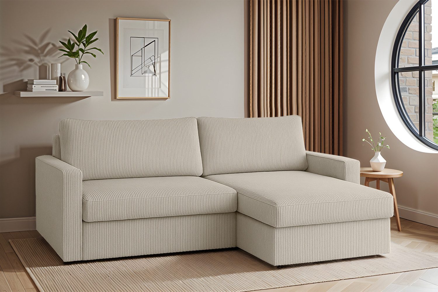 Friderik-EU Ecksofa mit Schlaffunktion und Bettkasten, günstig online kaufen