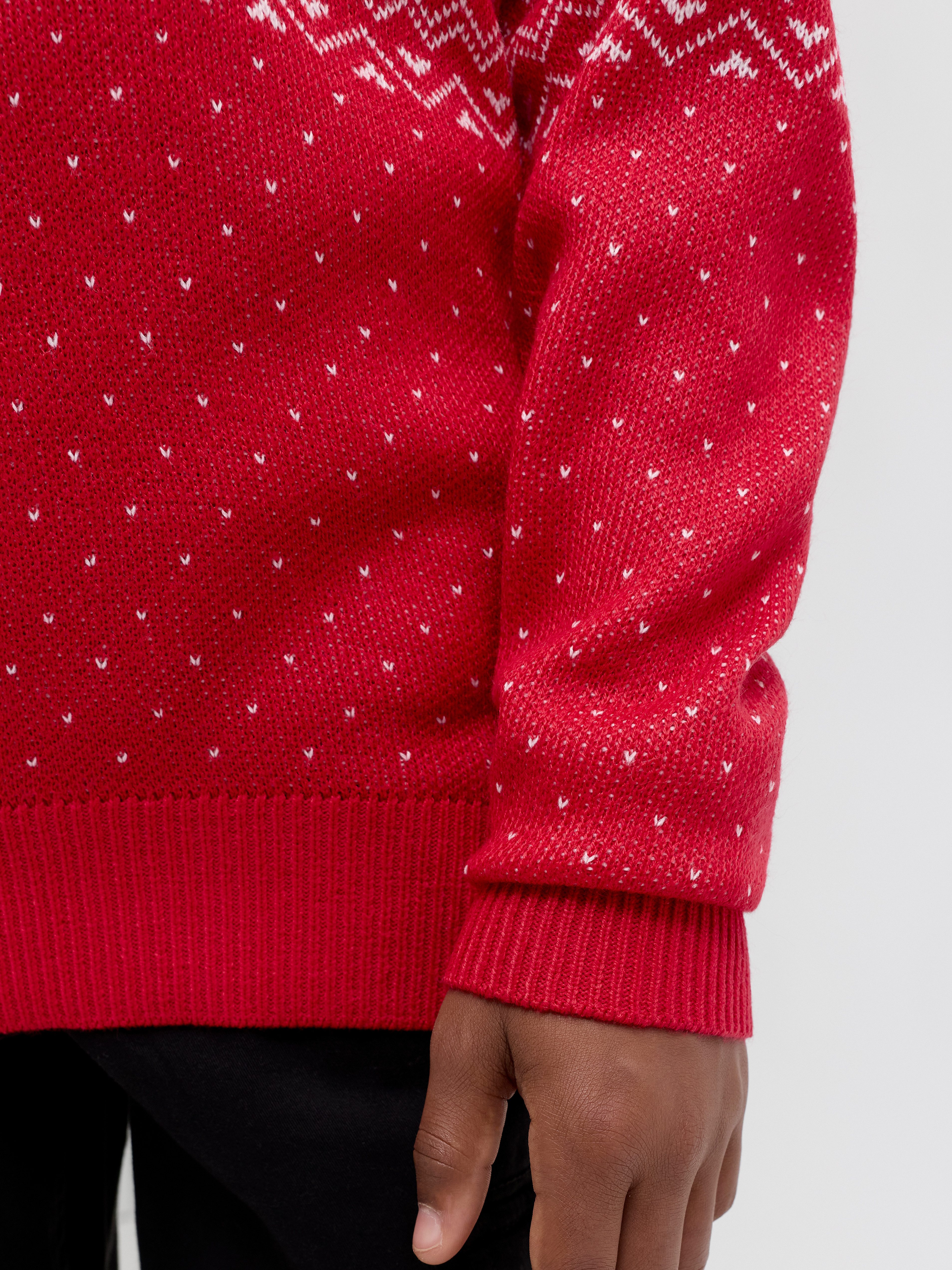 Jack & Jones Junior Weihnachtspullover JJXMAS ANDREW KNIT CREW NECK JNR