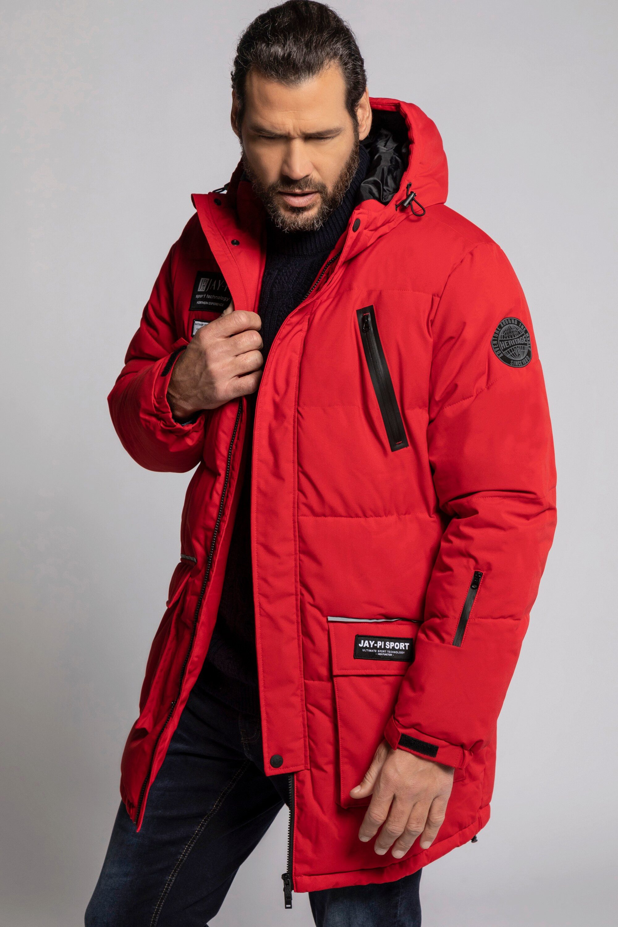 JP1880 Skijacke Parka 2fach-Funktion Kapuze