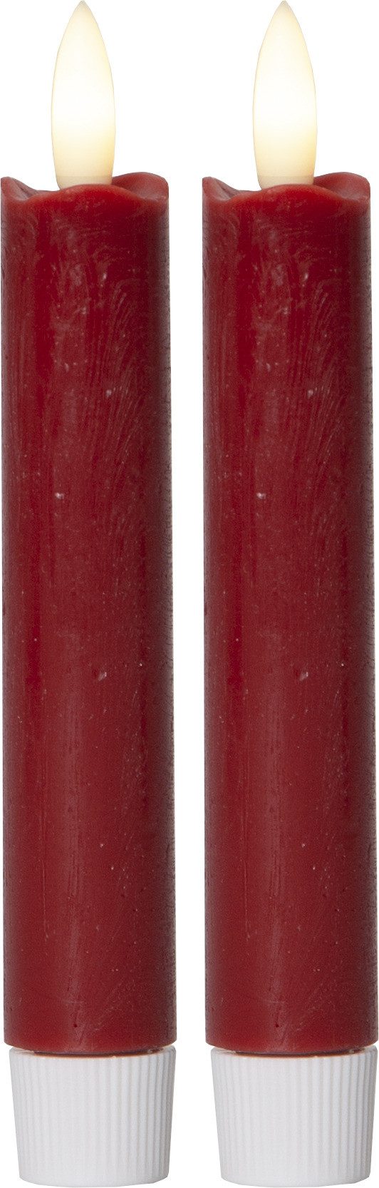 LED Dekolicht LED-Kerzen 'Flamme' kurz, 2er Set
