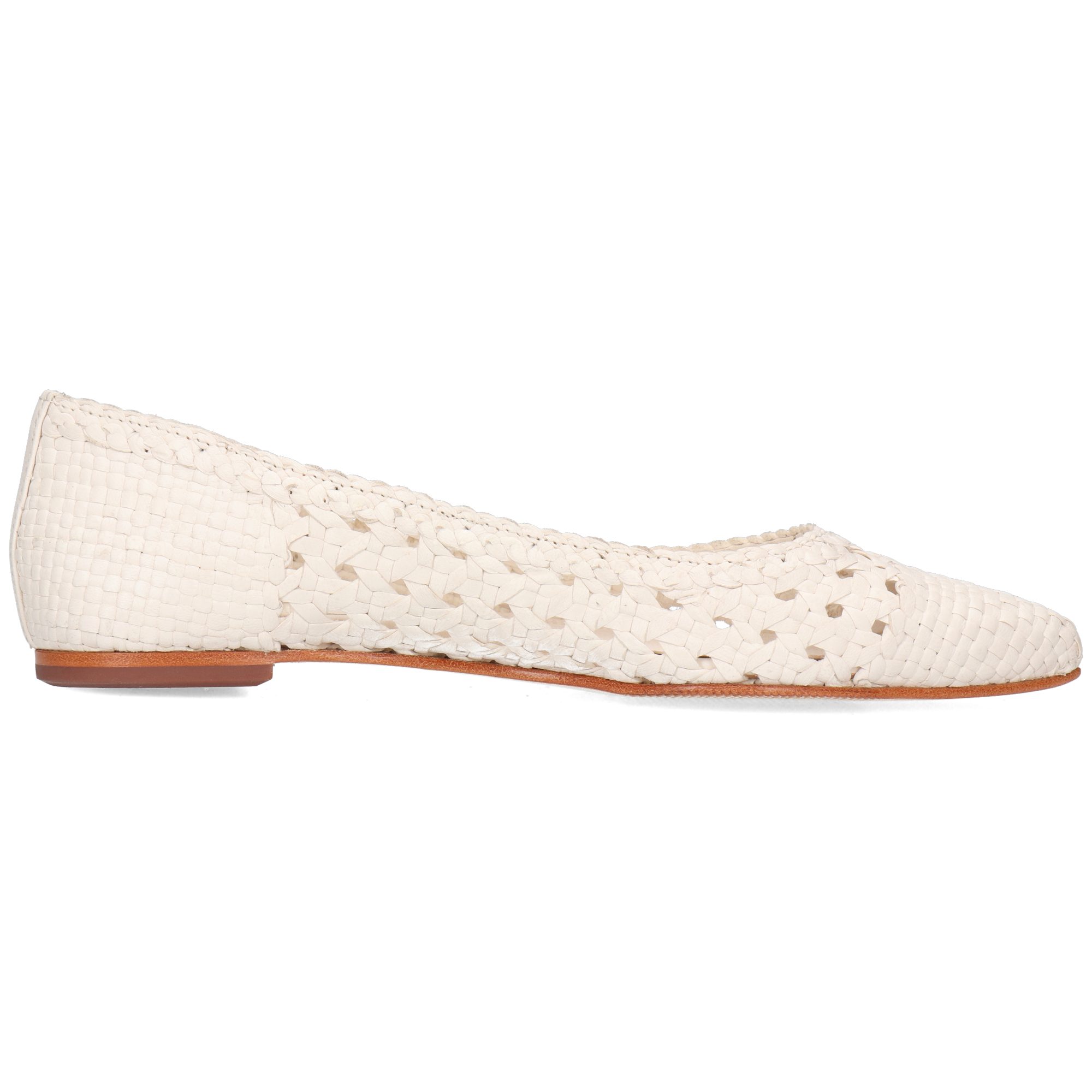 Melvin & Hamilton Fiora 2 Leder-Ballerinas für Damen Ballerina Flache Absätze, Echtes Leder, Von Hand geflochten