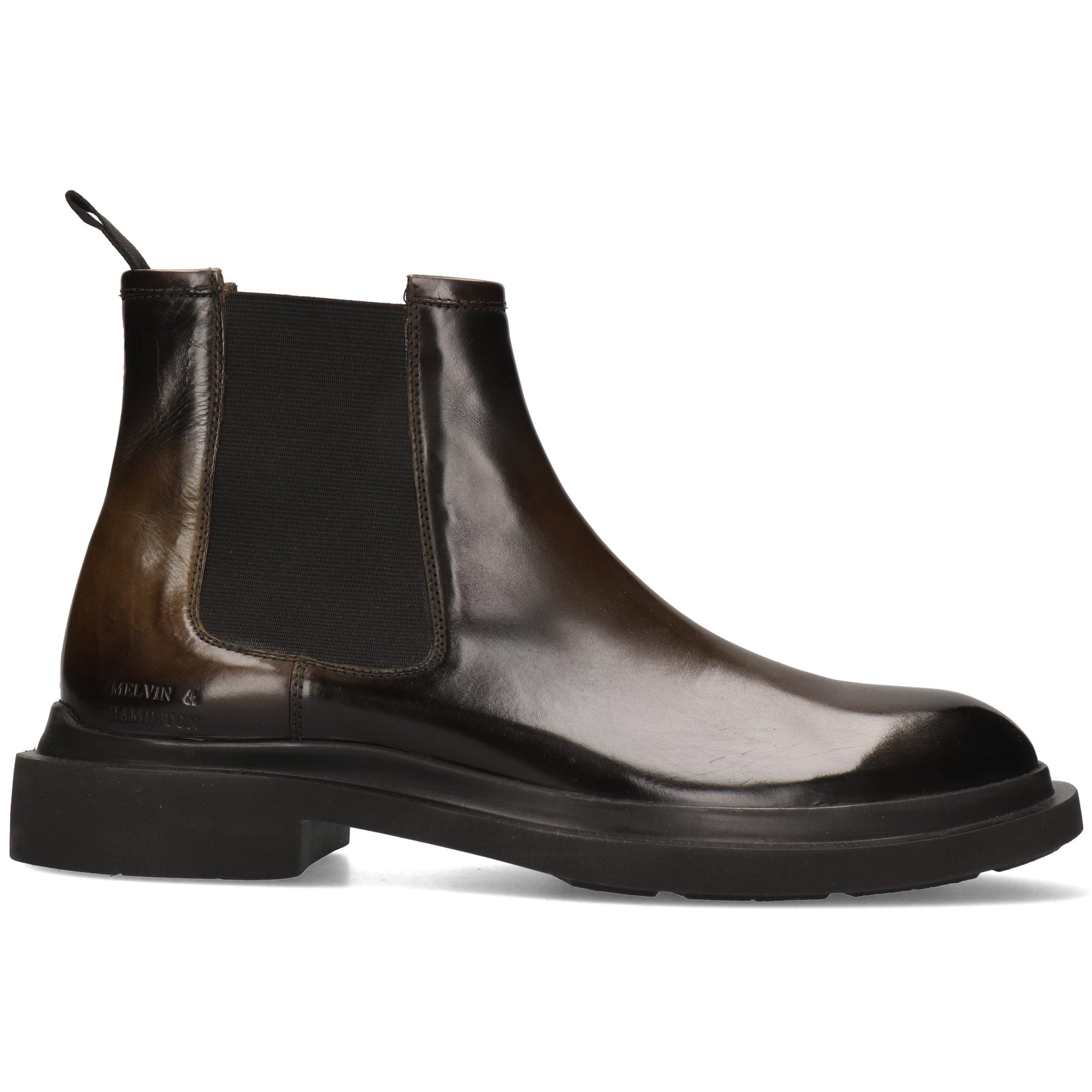 Melvin & Hamilton Ron 5 Leder-Chelsea Boots für Herren Stiefelette Flache Absätze, Echtes Leder, Vegetabile Gerbung
