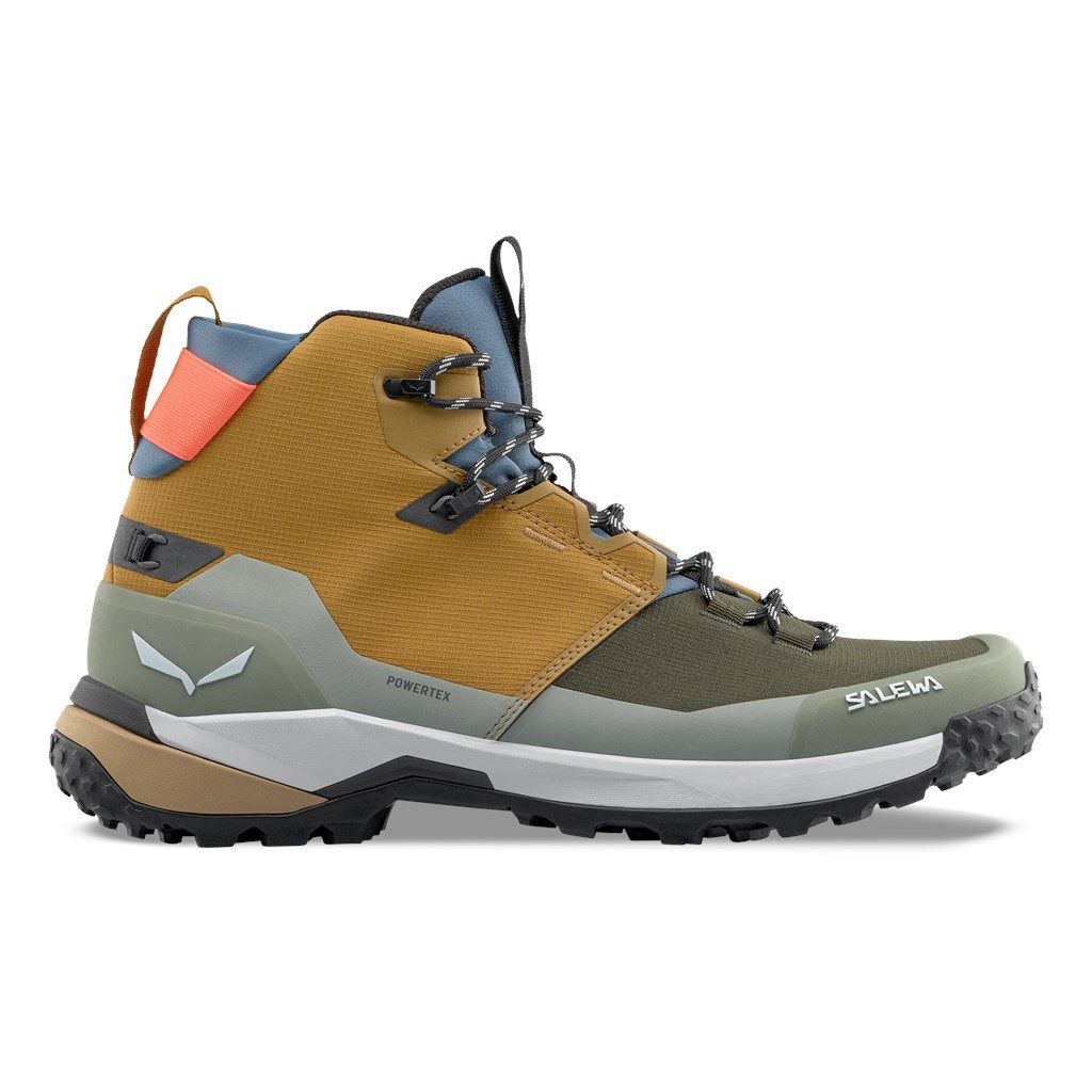 Salewa Puez Mid Powertex (Trekking, wasserdicht, atmungsaktiv) gold/braun Wanderschuh