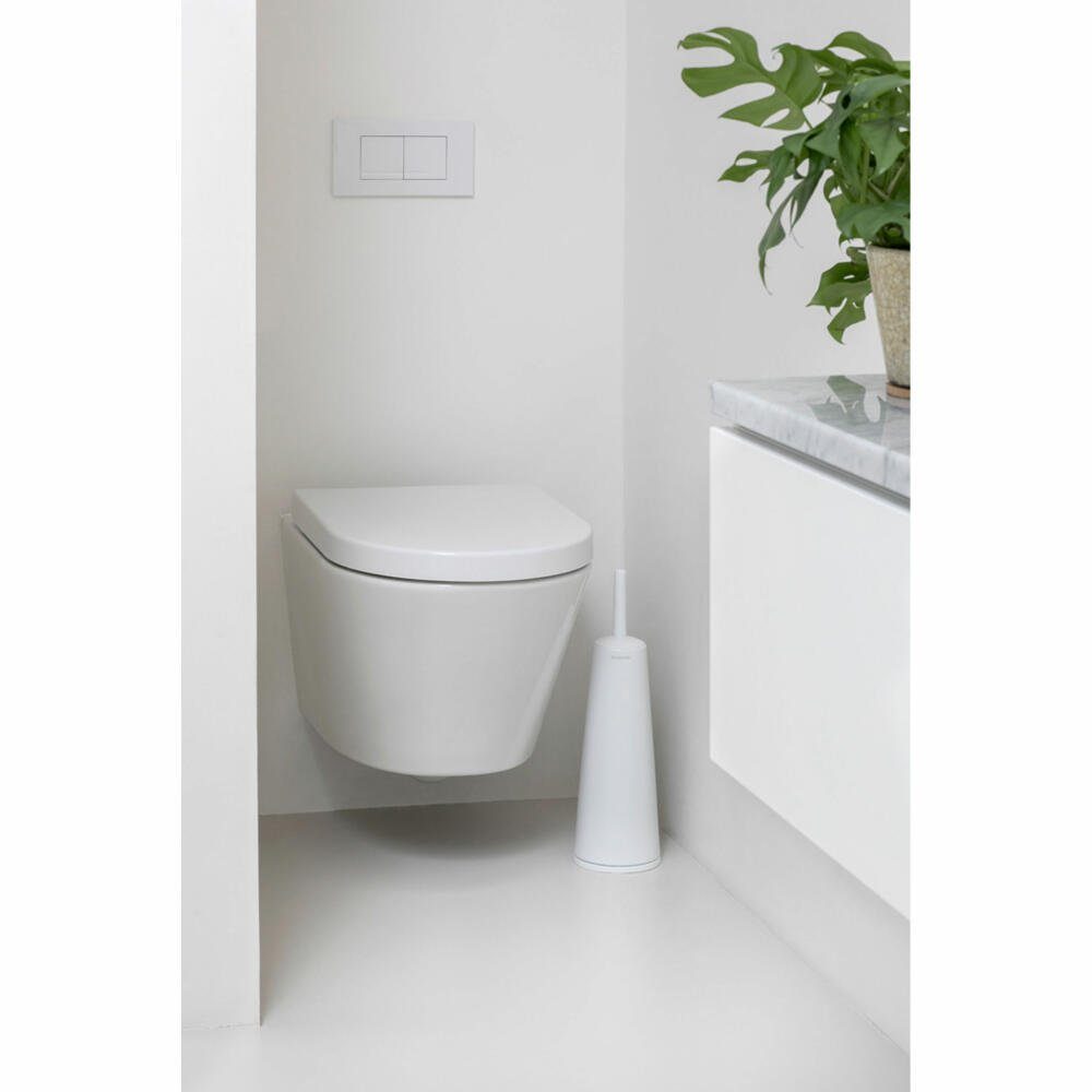 Brabantia WC-Garnitur Metall Weiß Toilettenbürste