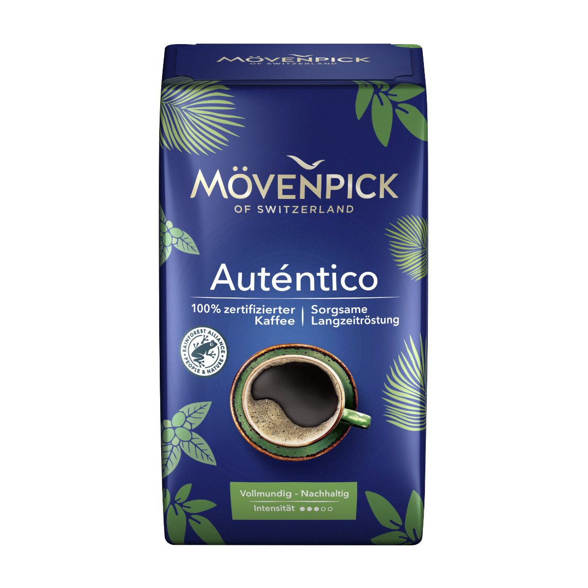 Mövenpick Kaffee, Mövenpick El Autentico aromatischer Röstkaffee gemahlen Packung 500g