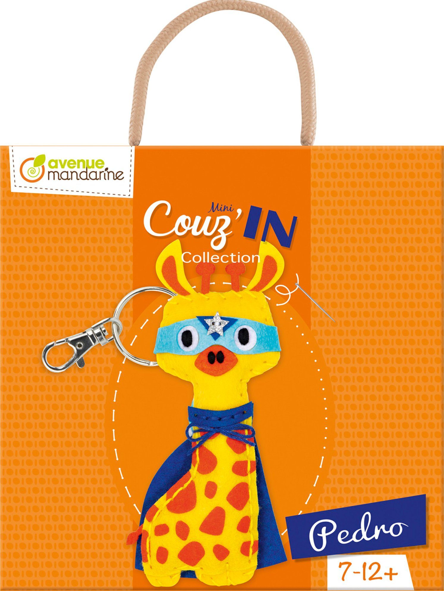 Avenue Mandarine Kreativset Nähset Mini Couz'In Giraffe Pedro, (21-tlg), 21 Teile