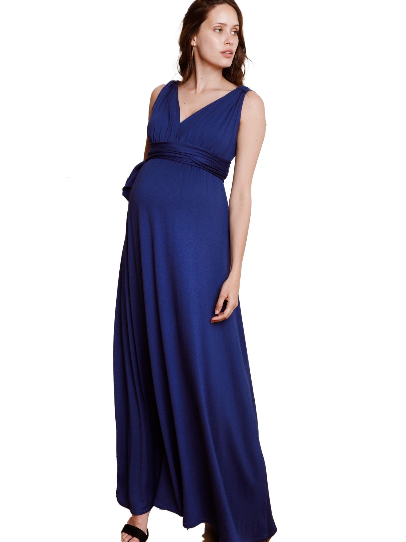 Envie de Fraise Maxikleid Langes Umstandskleid Romaine