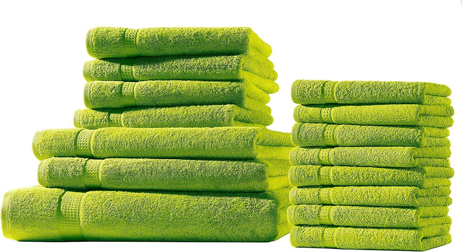 Uni Handtücher Baumwolle, Handtuch mit (1-St) 100% Frotteeware Baumwolle Bordüre Handtuchset, soma