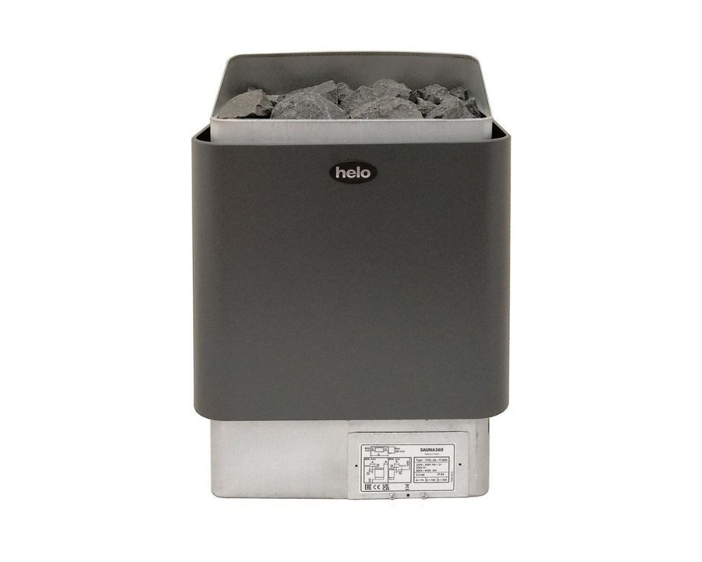 Helo Saunaofen Helo CUP Saunaofen Graphite,kompakter Klassiker kleine&mittlere Saunen, 4.5 kW - Cup 45 D