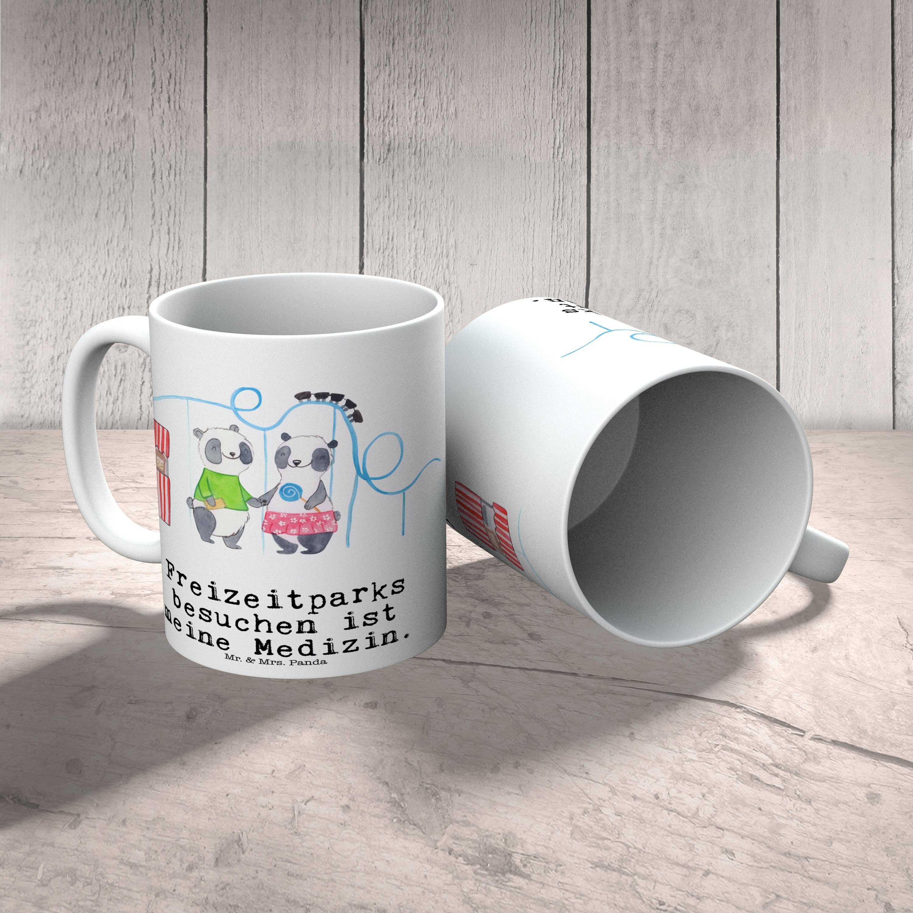 Tasse Mrs. besuchen Keramik Mr. - Medizin Geschenk, & Pandas - Freizeitpark Panda Kaffeetasse, Weiß