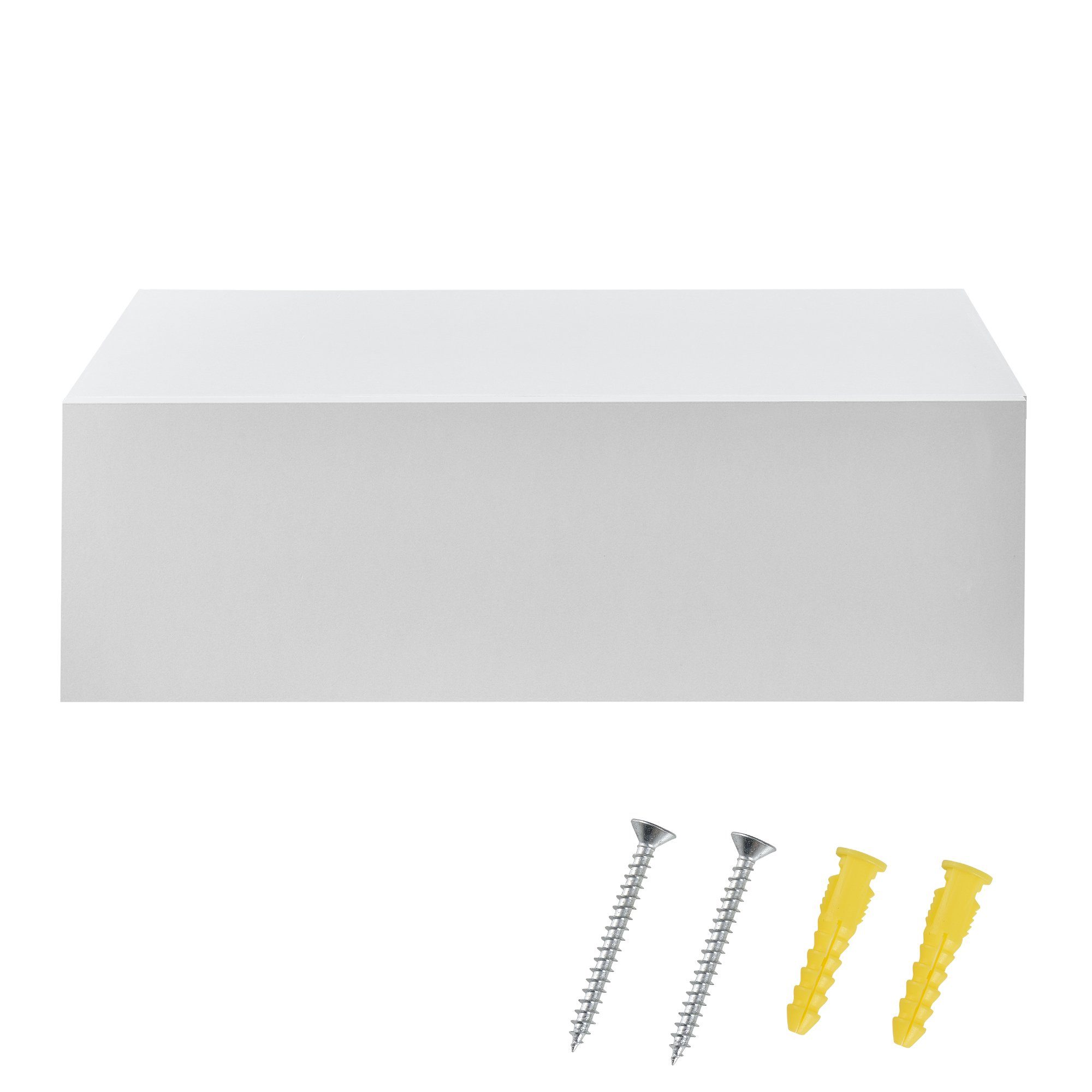 en.casa Nachtschrank »Oslo« in 2er Set mit Schublade 46x30x15cm Holzfarben/Weiß matt