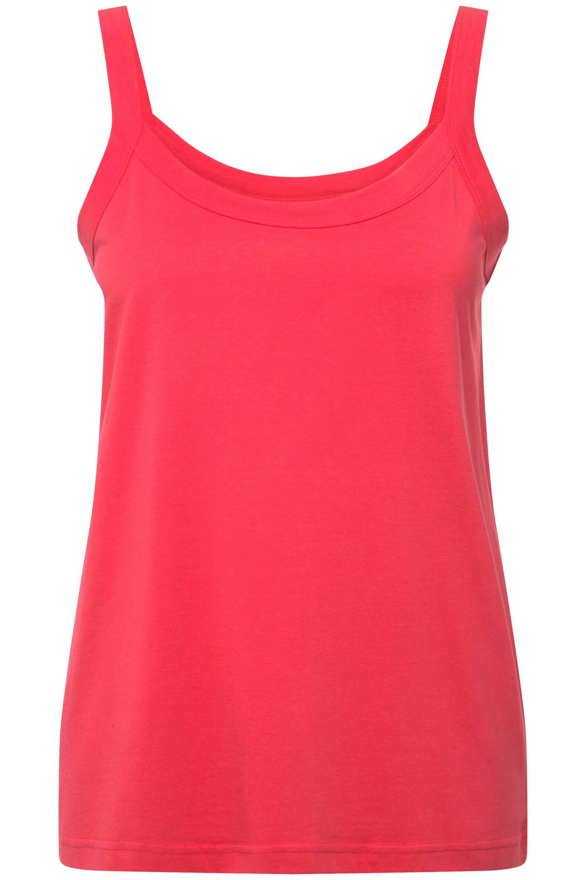 Ulla Popken Longtop Spaghettitop Rundhals Modalmix günstig online kaufen