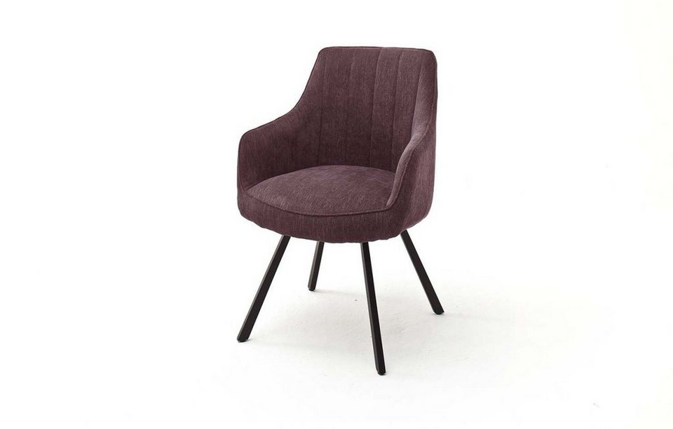 MCA furniture Esszimmerstuhl Sassello (Set, 2 St), Stuhl 180°drehbar mit  Nivellierung, Stoffbezug, belastbar bis 120 kg