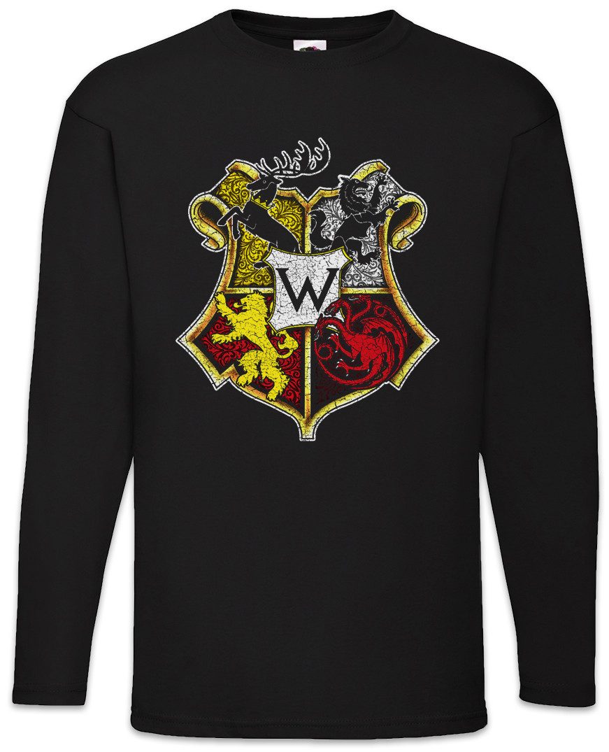 Langarmshirt Westeros School Langarm T-Shirt Game of Swords Haus Thrones Häuser