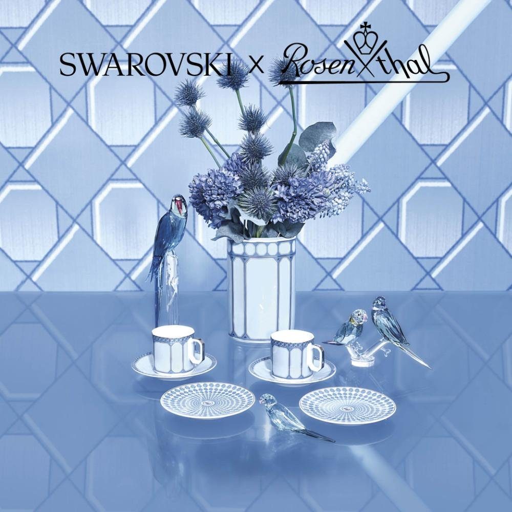 Swarovski Platzteller (33cm) Azure Signum Rosenthal x Servierplatte