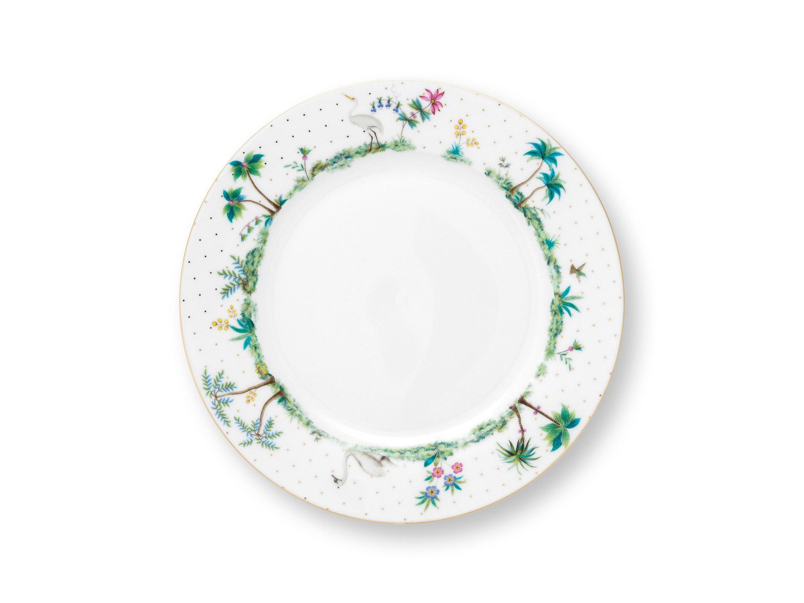 PiP Studio Frühstücksteller Jolie Dots Gold Speiseteller 23cm