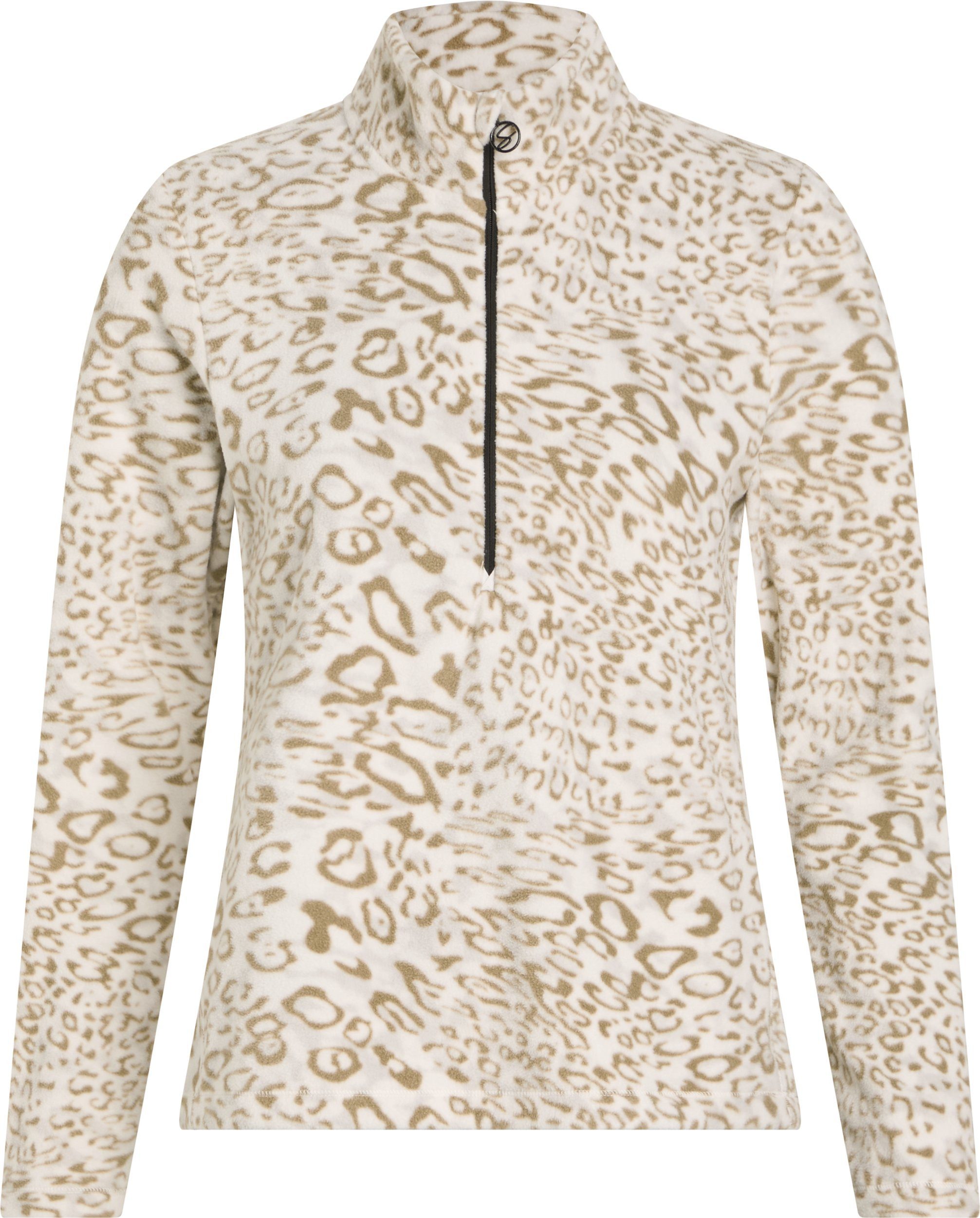 McKINLEY Fleecepullover Da.-Langarmshirt Dora II W AOP/GREY LIGHT